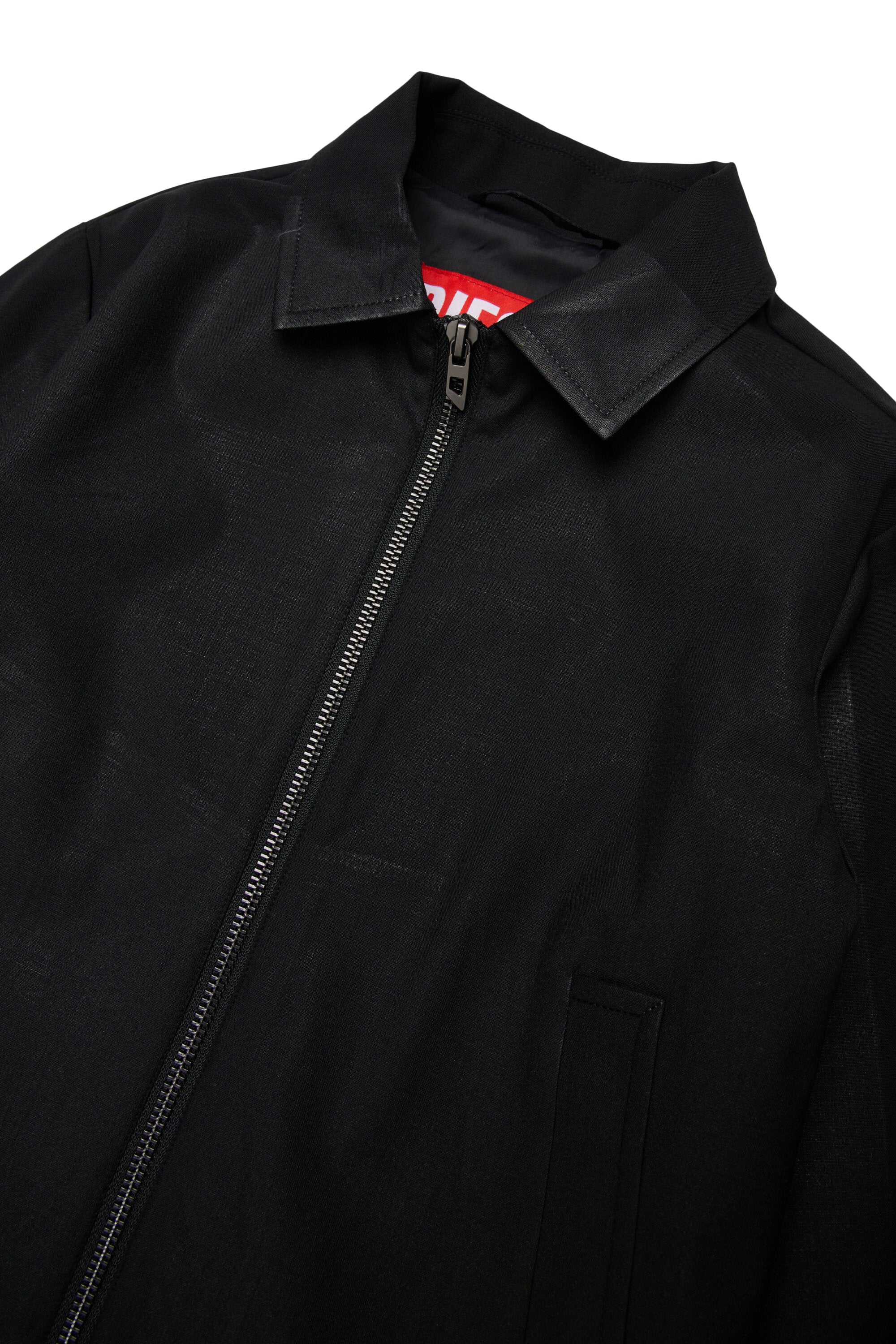 Biker jacket with logo