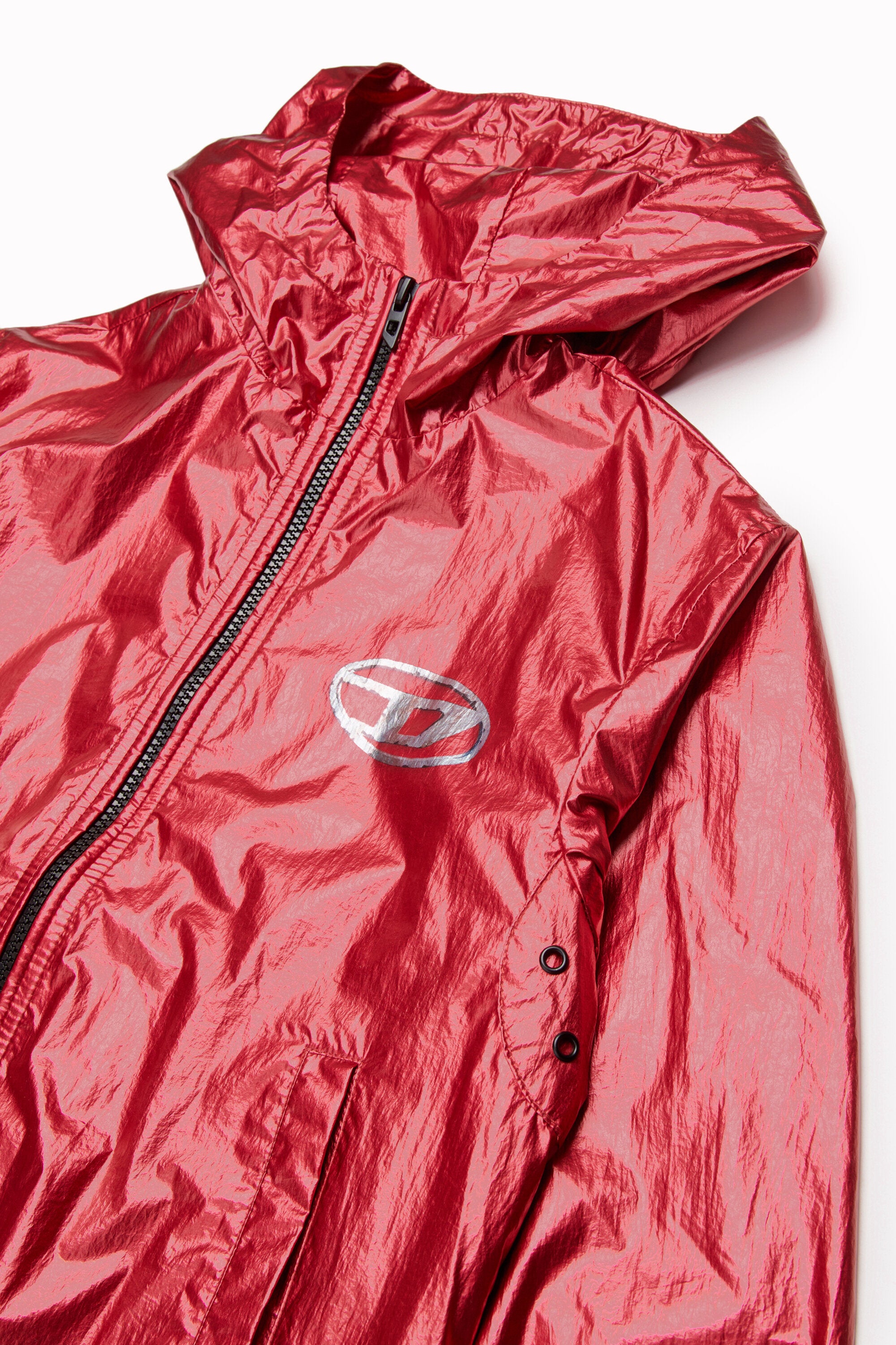 Windbreaker with printed logo