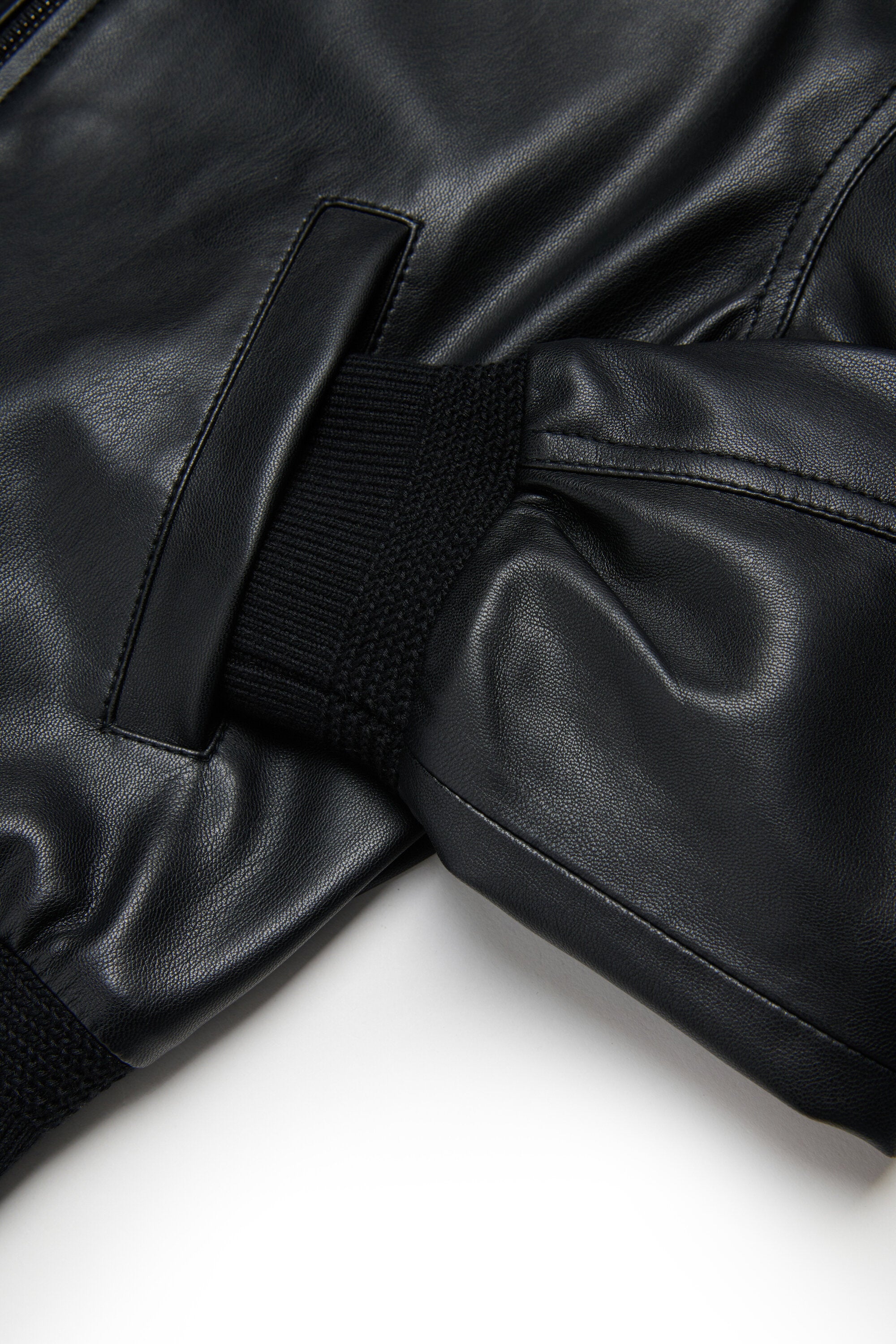 Biker jacket with logo