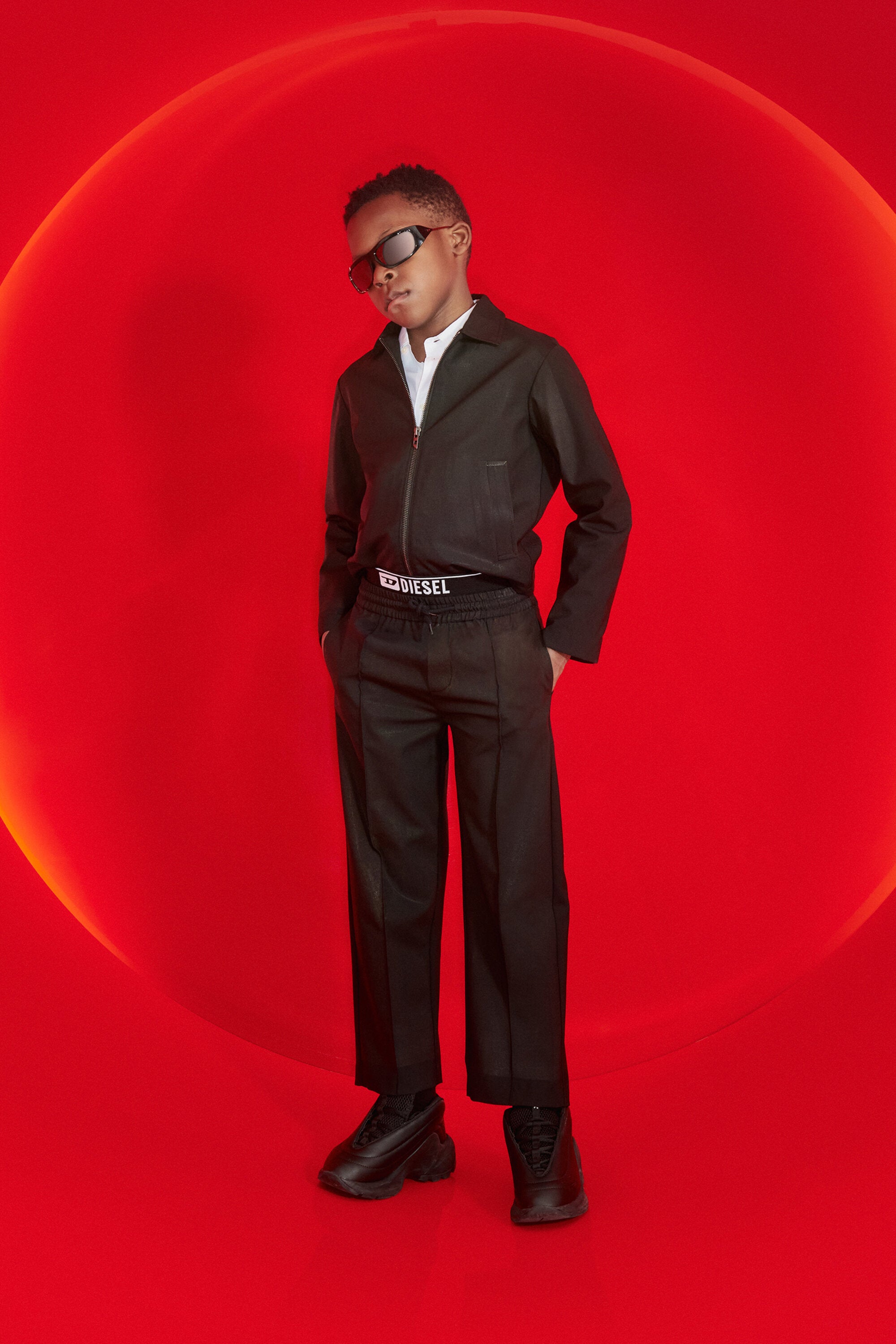 Formal pants with logo