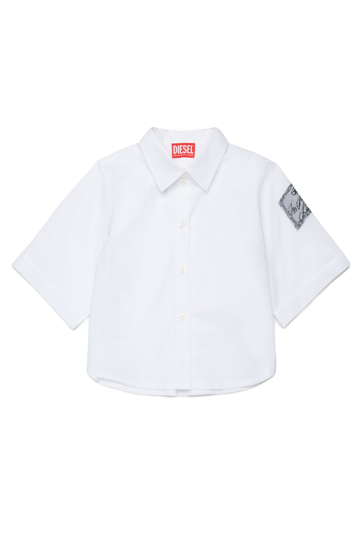 Short-sleeve shirt with logo