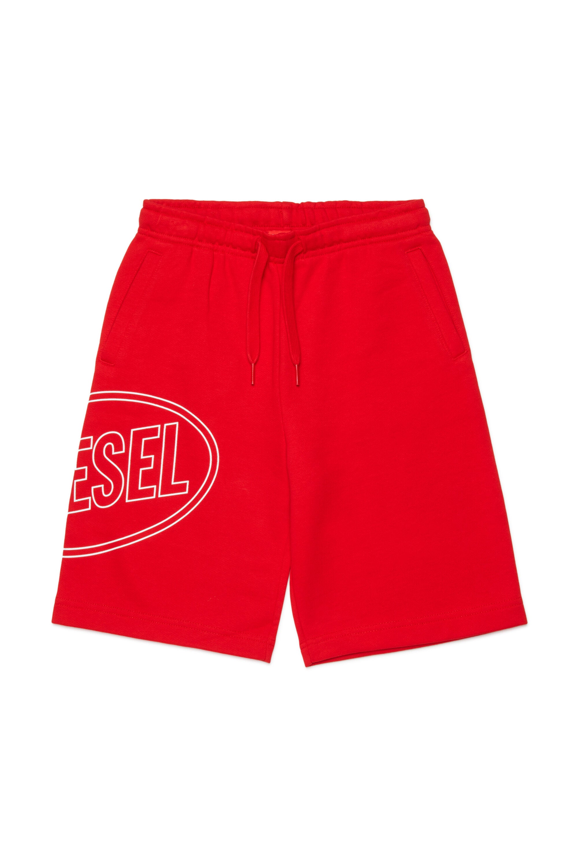 Fleece shorts with logo