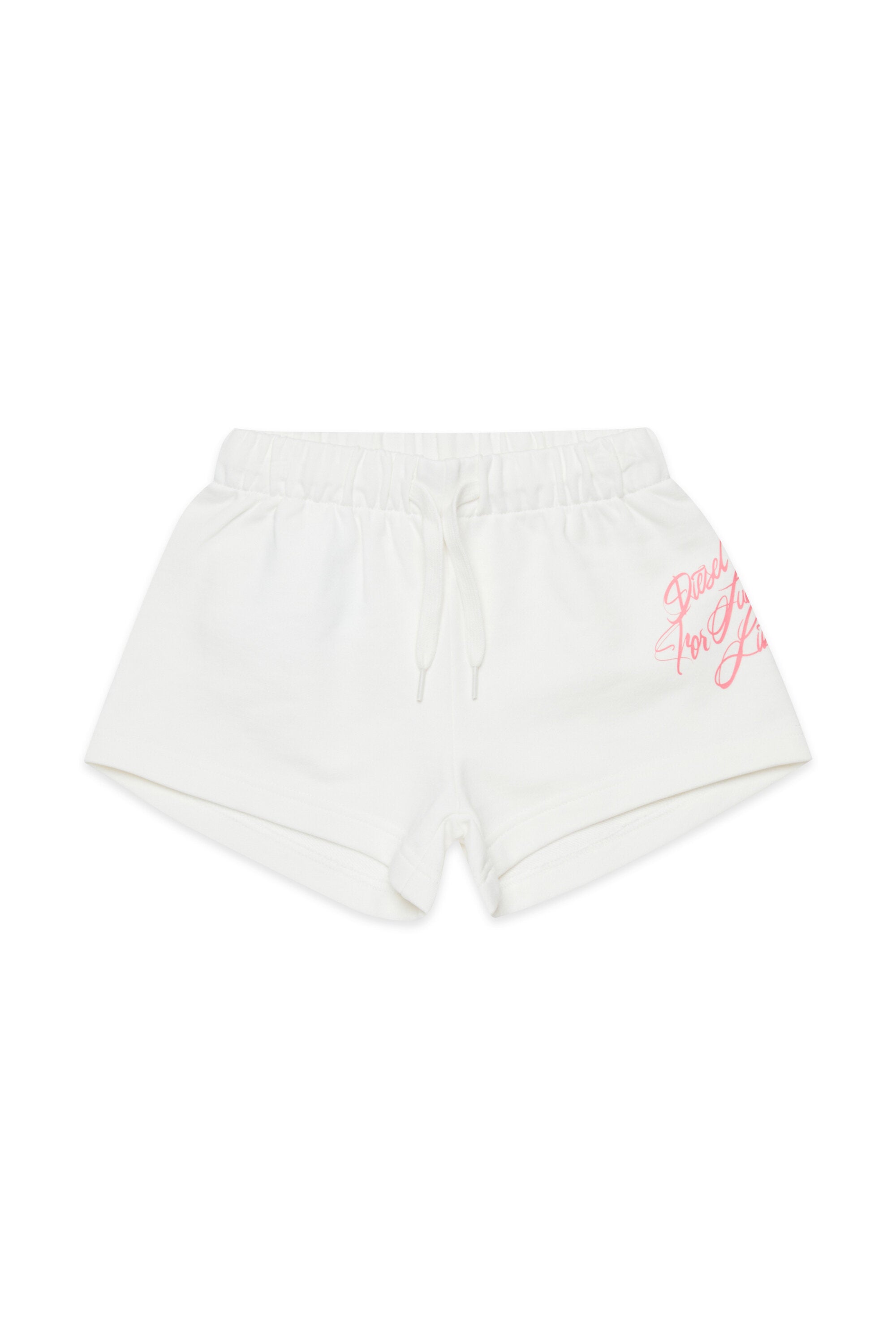 Fleece shorts with numeric logo