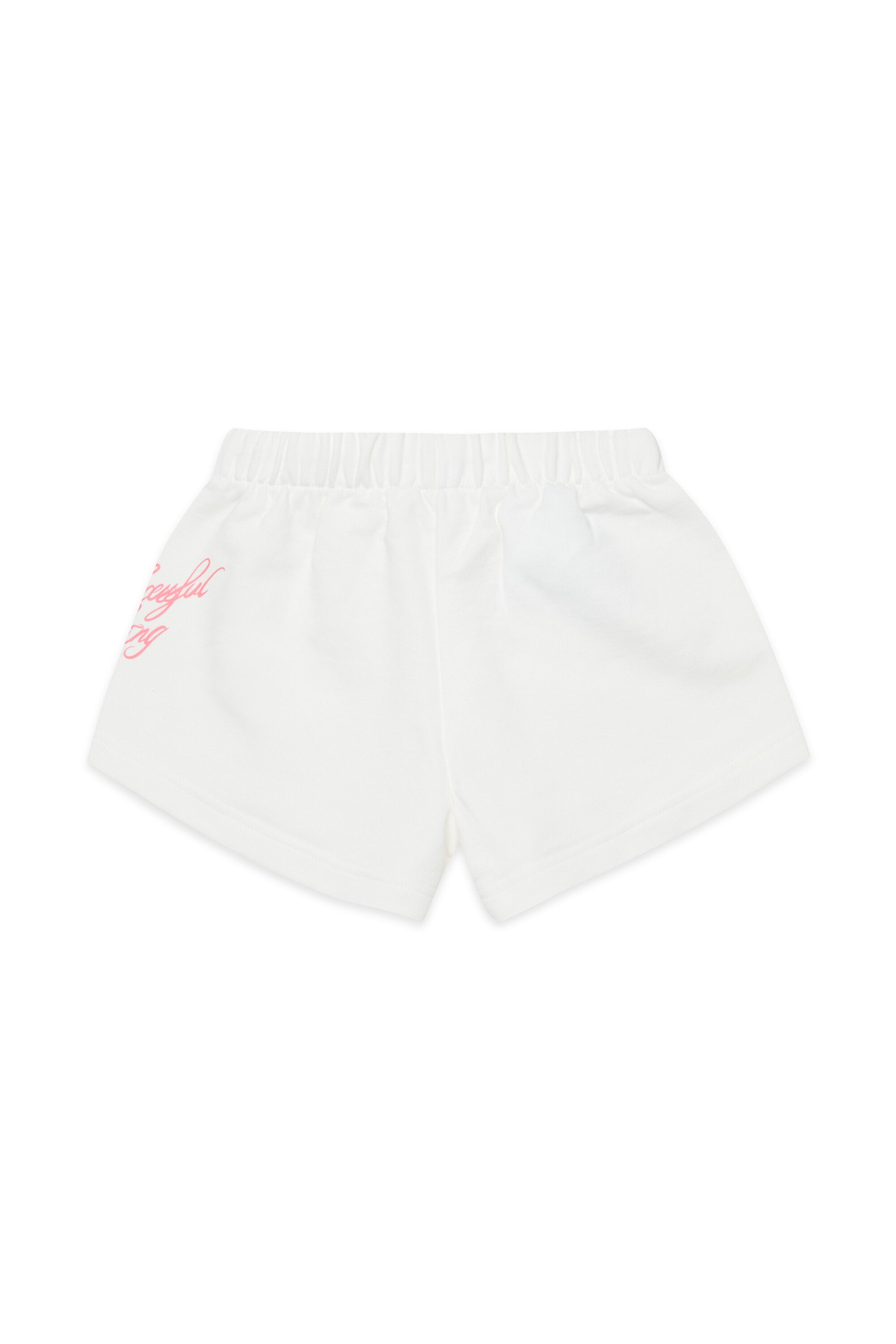 Fleece shorts with numeric logo