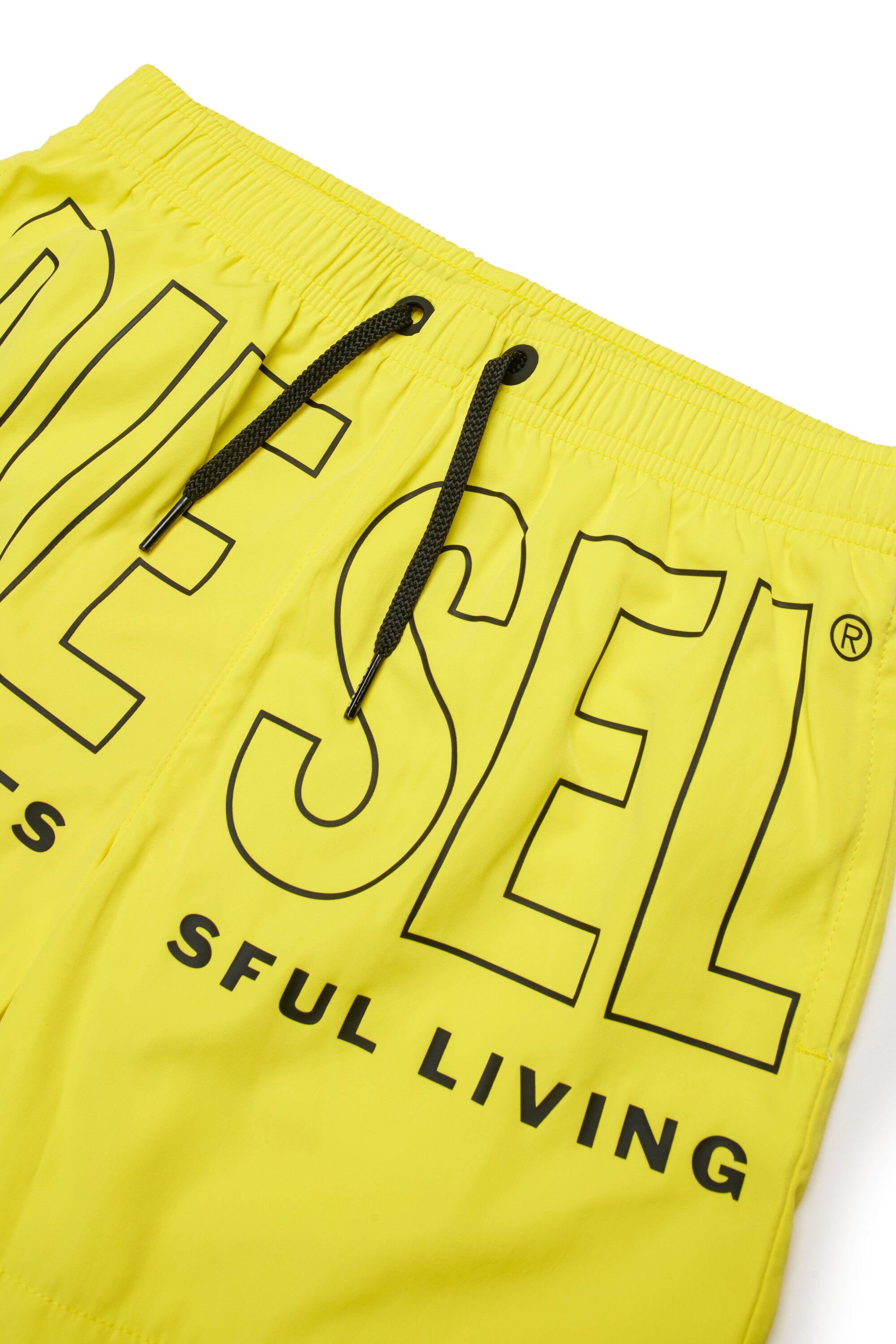 Boxer swimsuit with logo