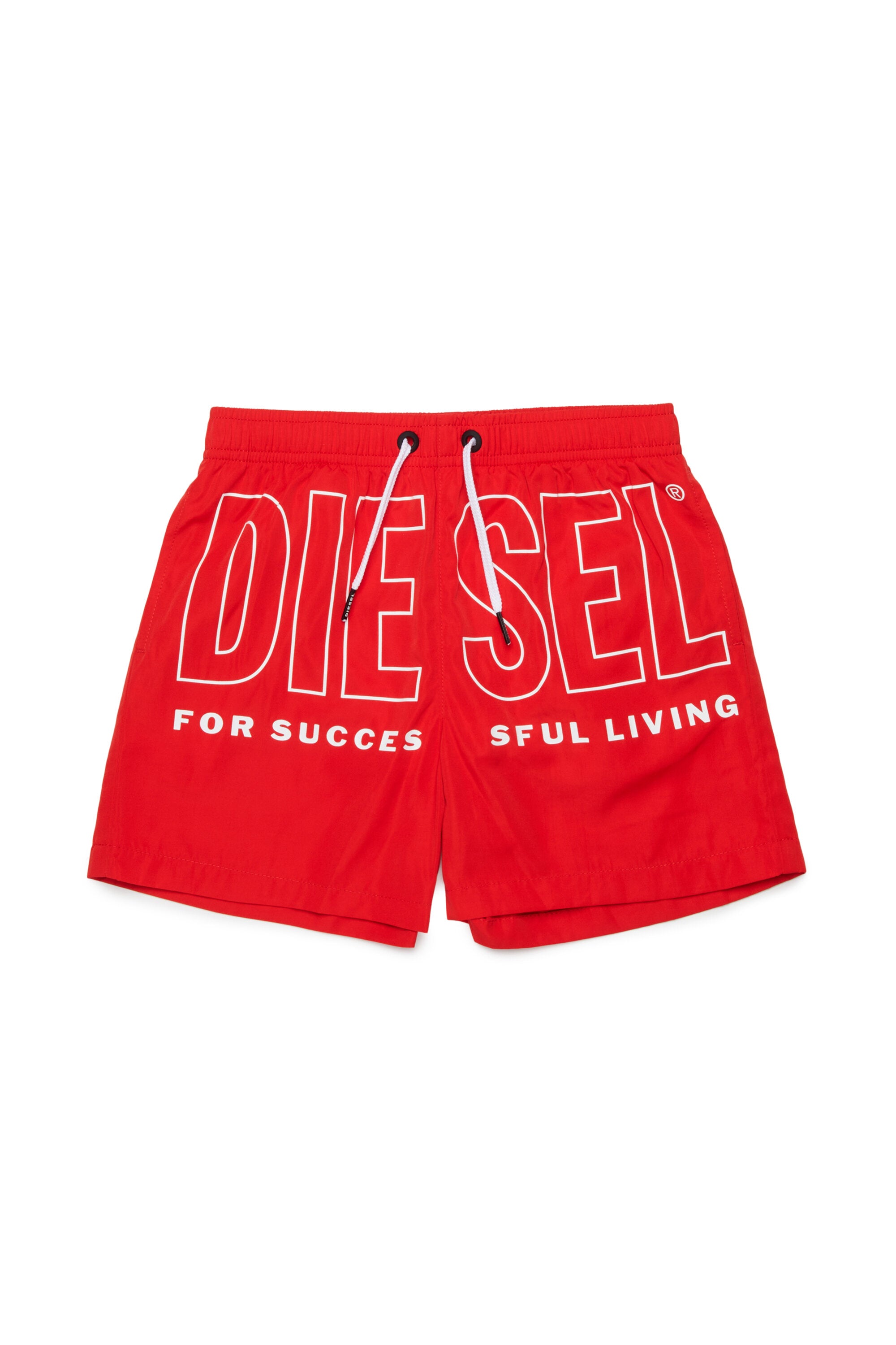 Boxer swimsuit with logo
