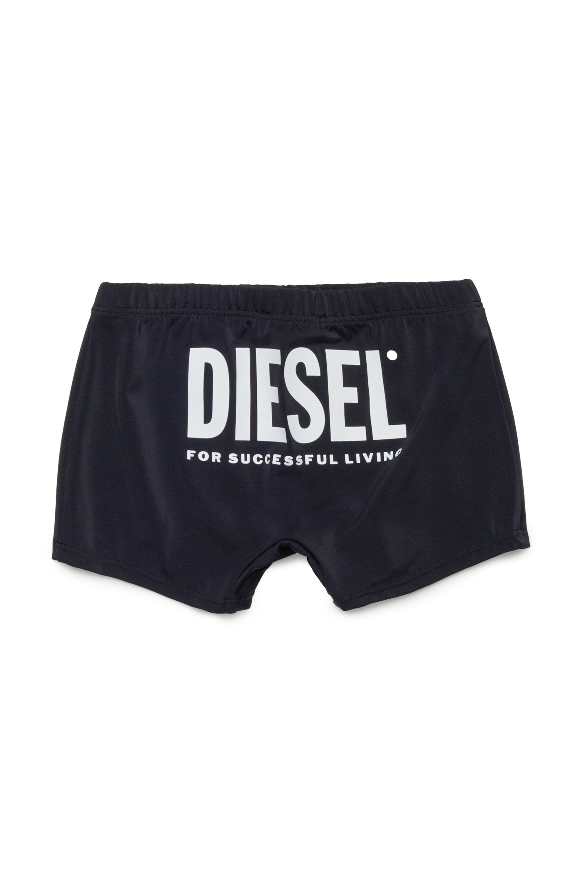 Boxer swimwear with printed logo
