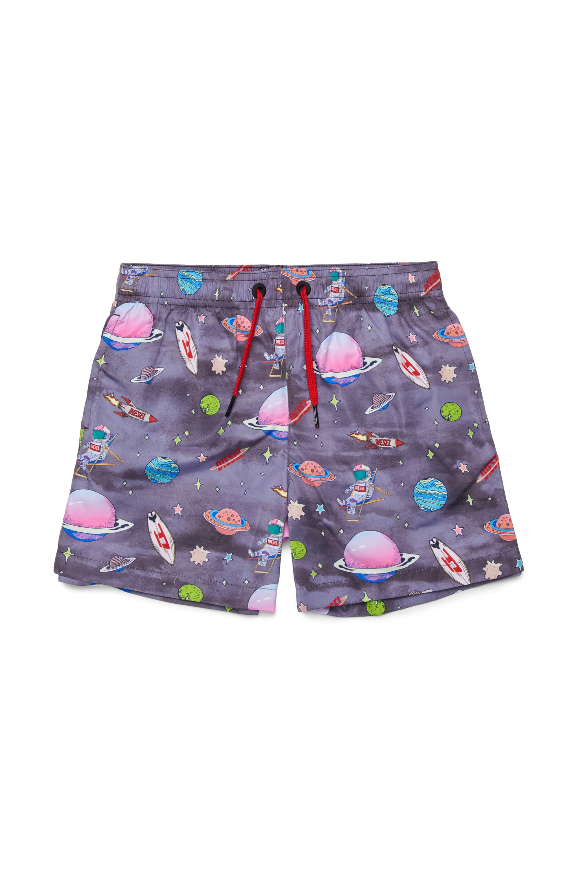 Boxer swimsuit with all-over prints