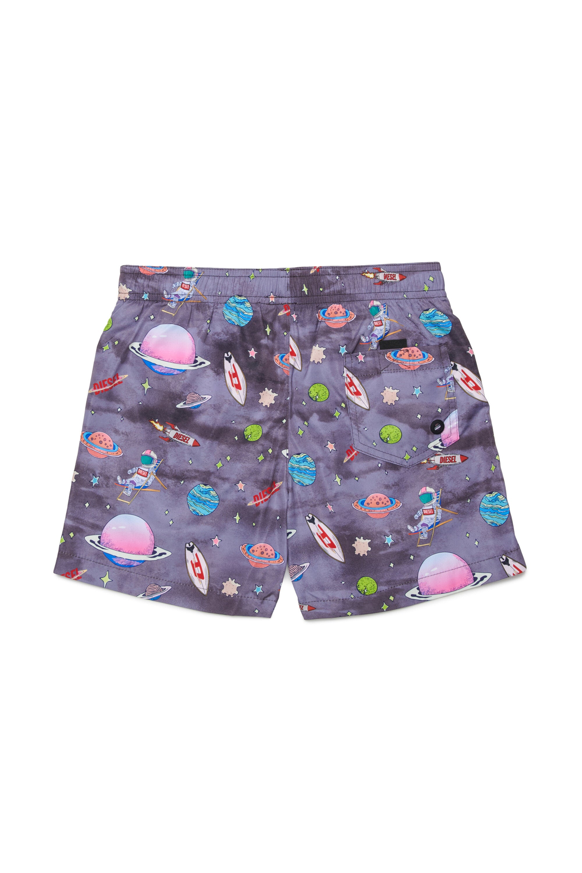 Boxer swimsuit with all-over prints