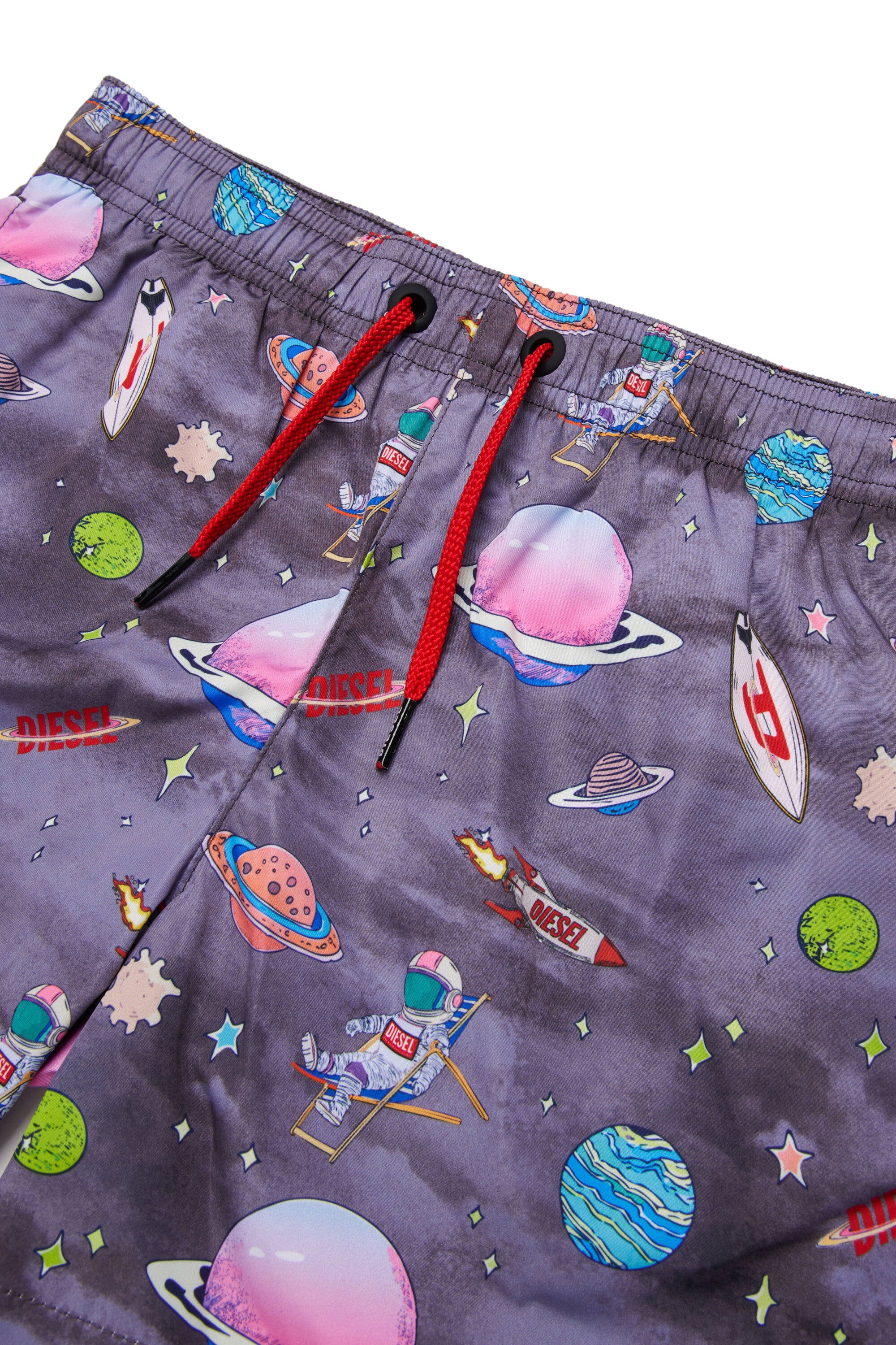 Boxer swimsuit with all-over prints