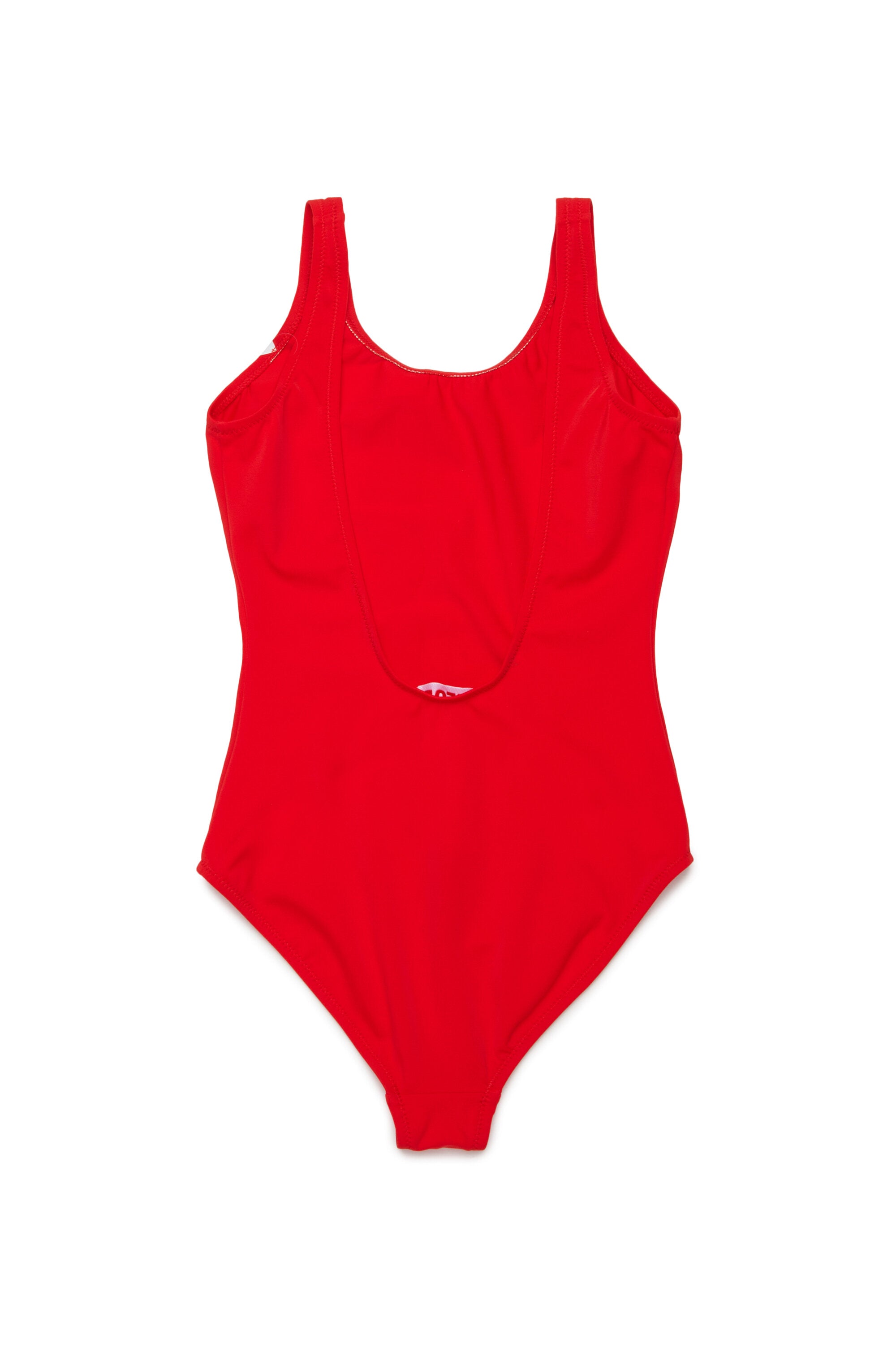 One-piece swimsuit with logo