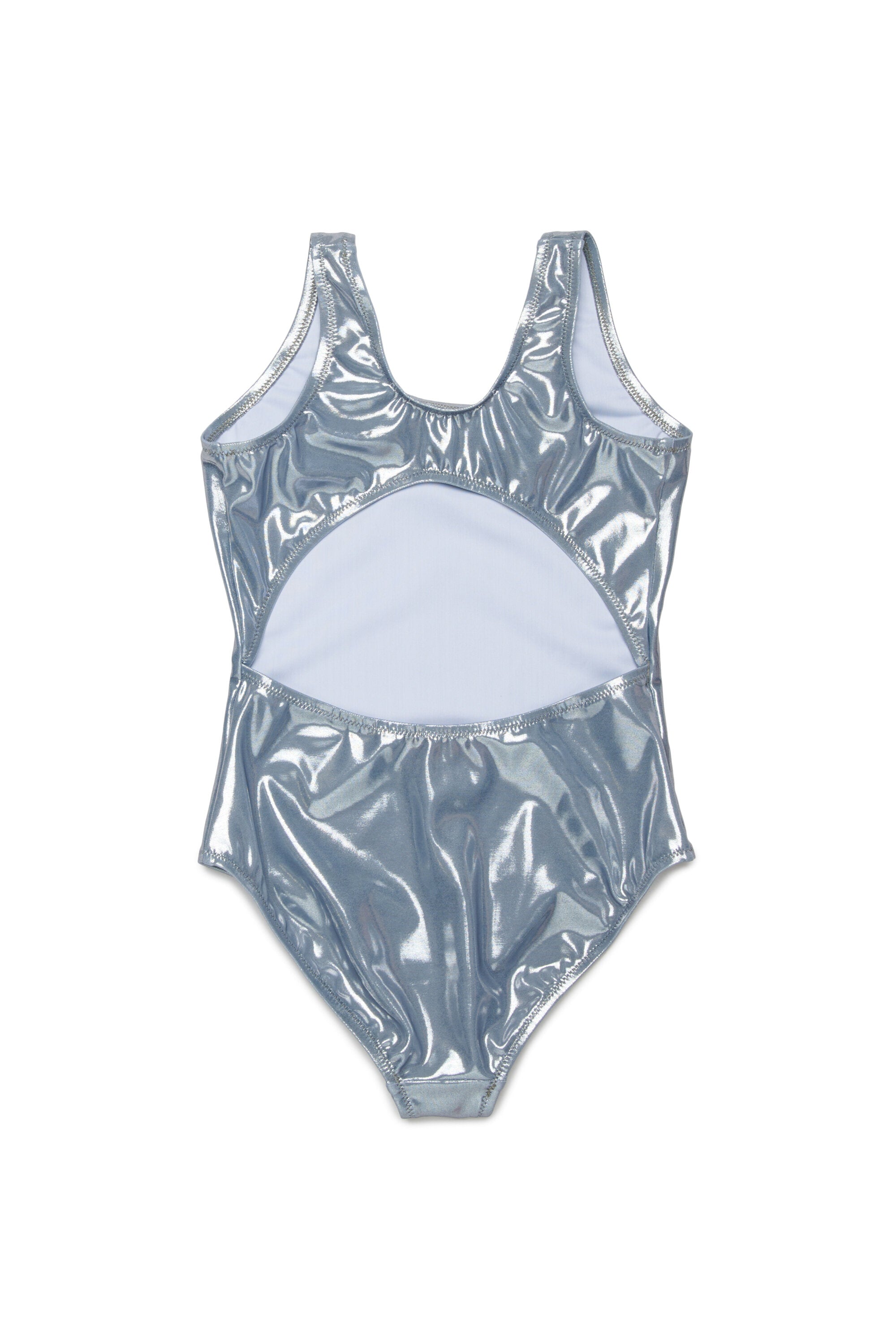 One-piece swimsuit with logo