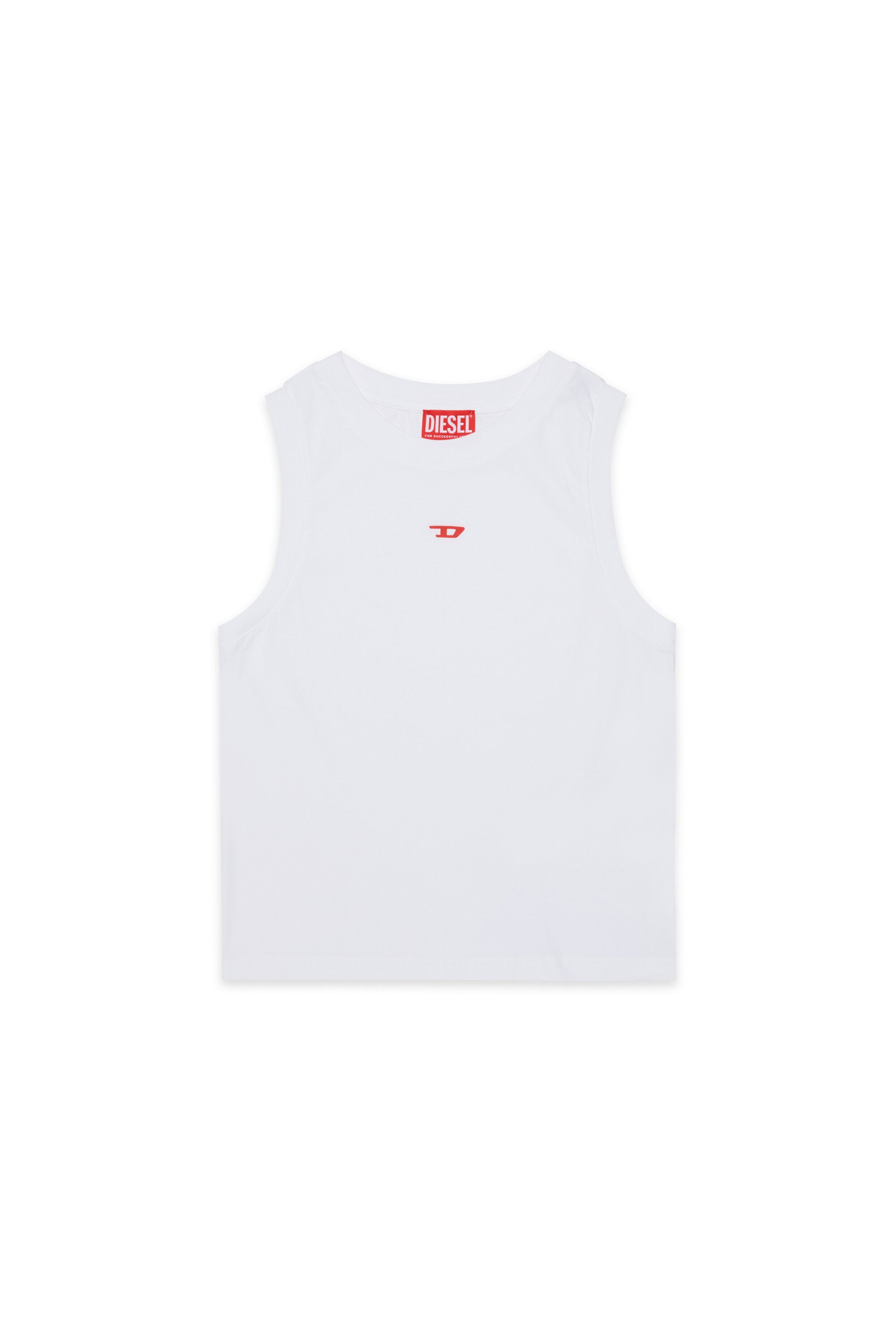 Sleeveless t-shirt with logo