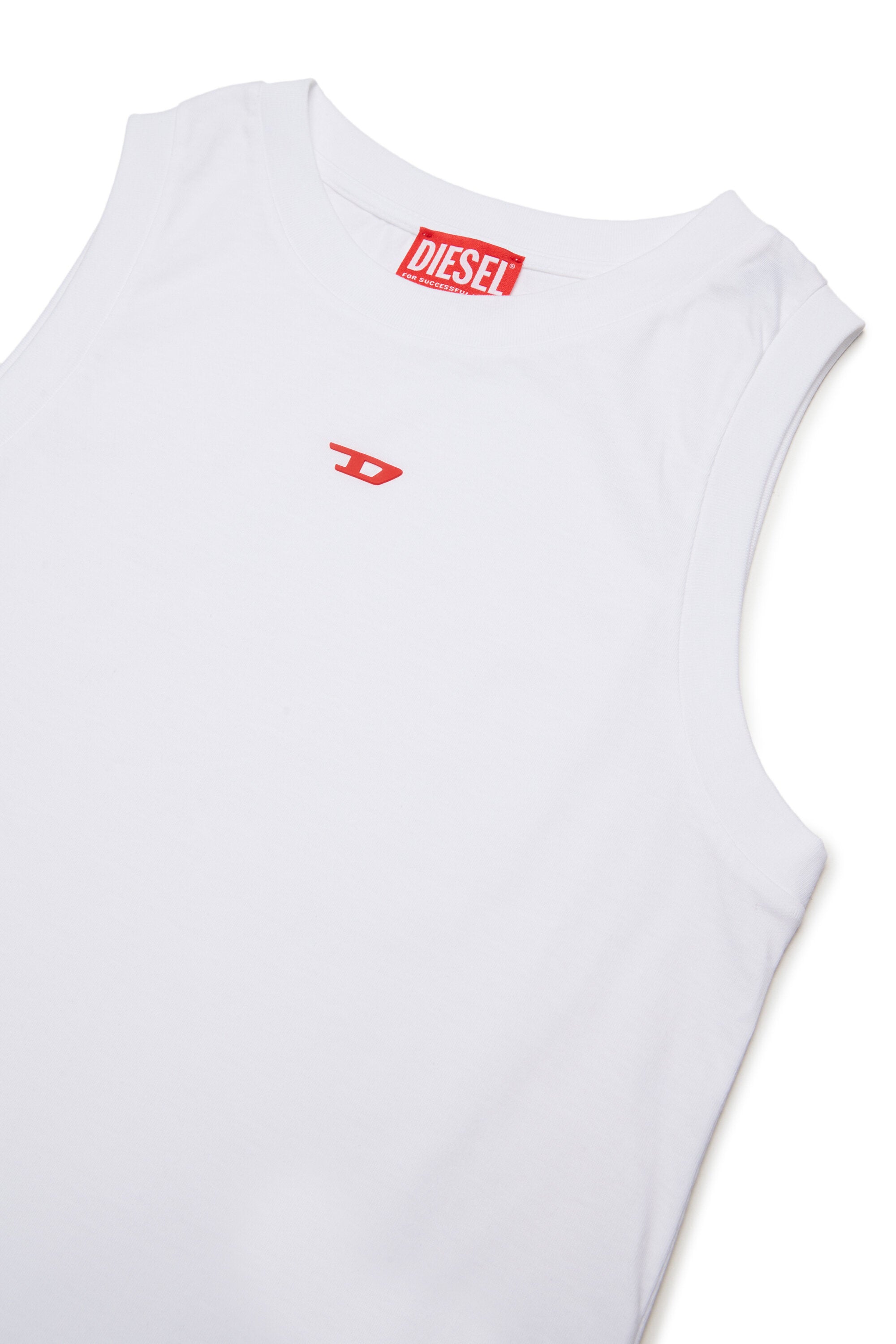 Sleeveless t-shirt with logo