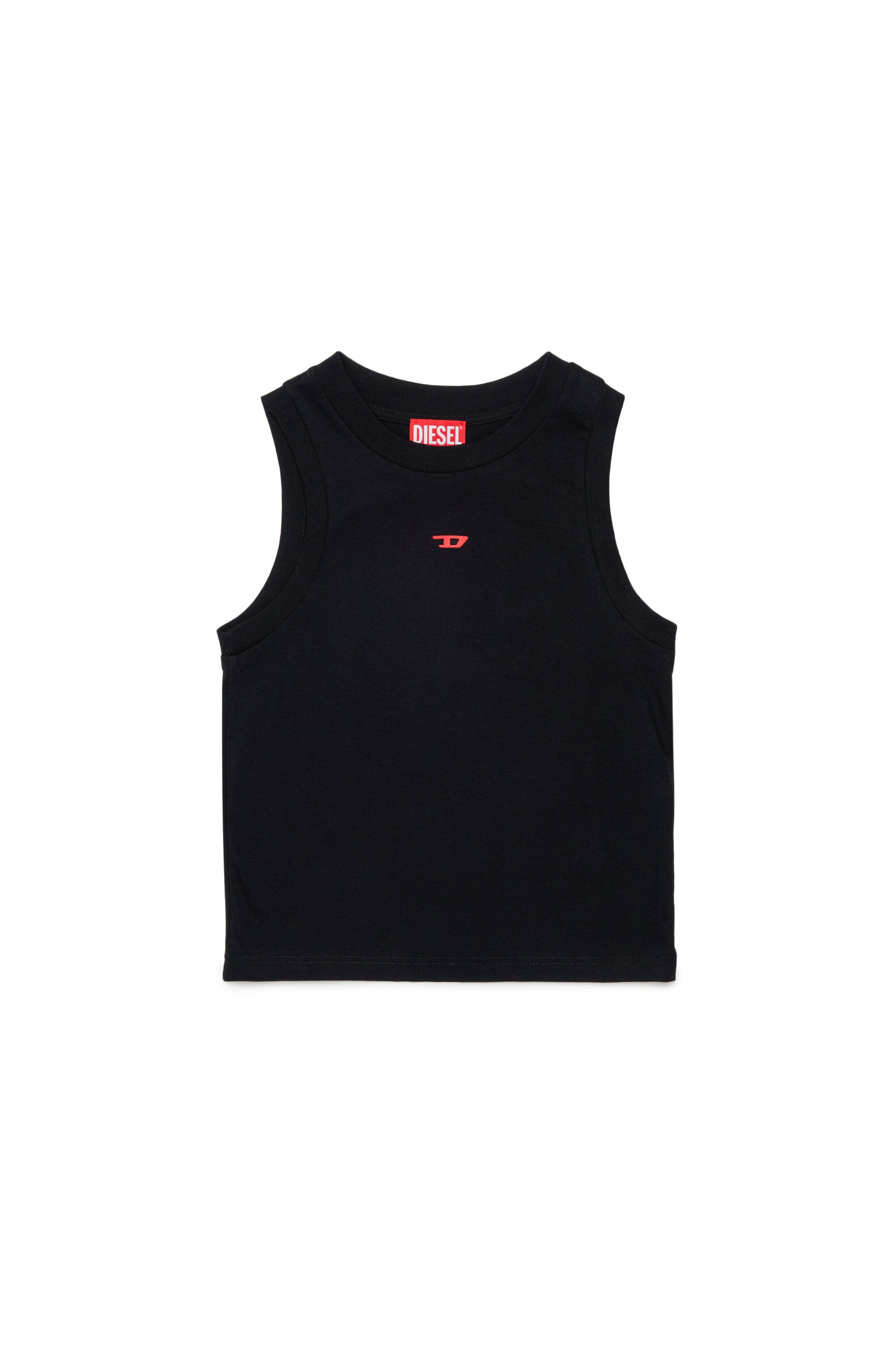 Sleeveless t-shirt with logo