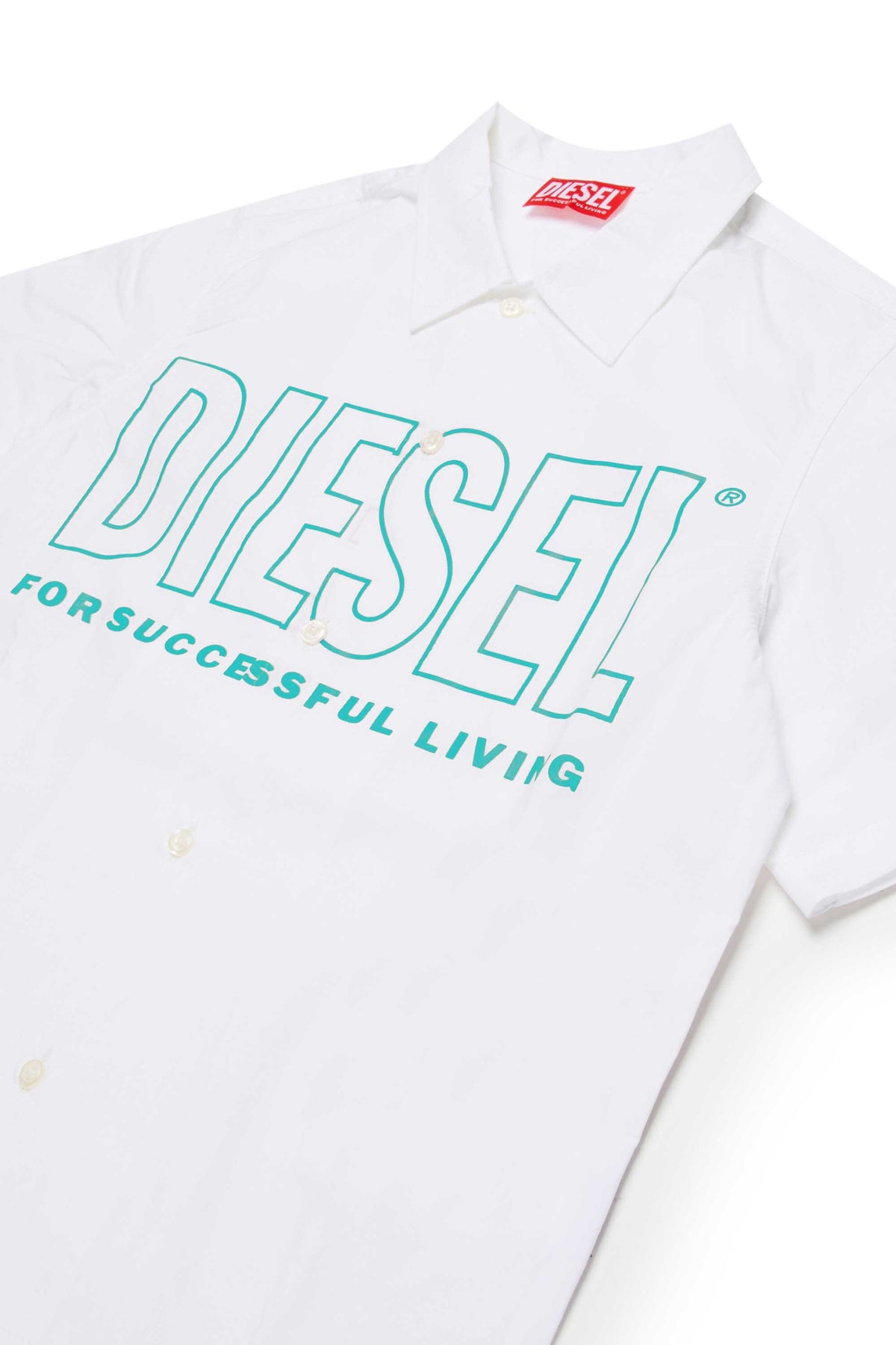 Short-sleeved shirt with logo