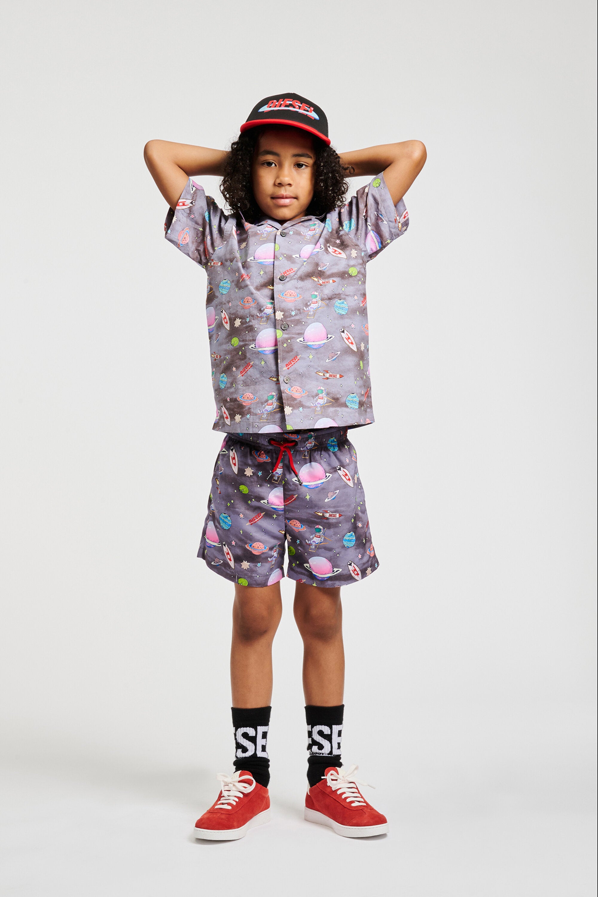 Short-sleeved shirt with logo