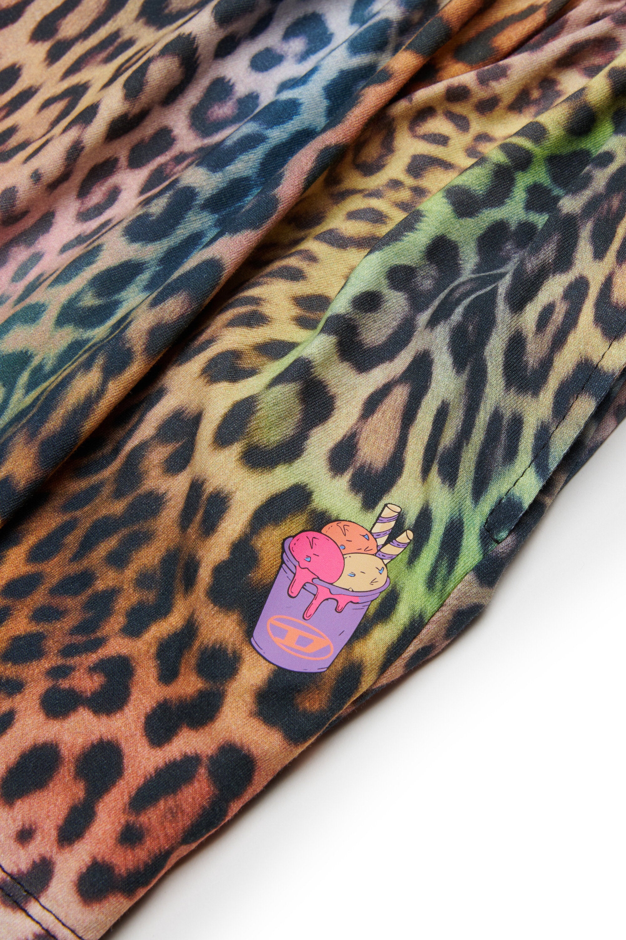 Fleece shorts with logo