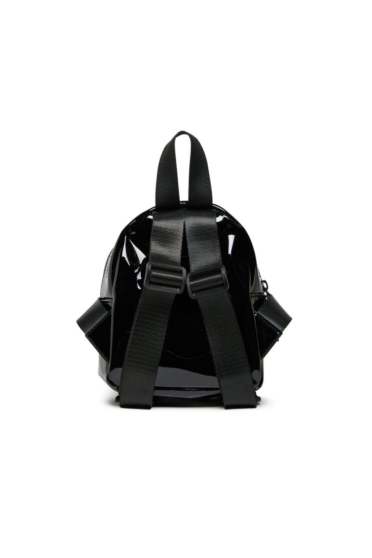 Compact backpack with embossed logo