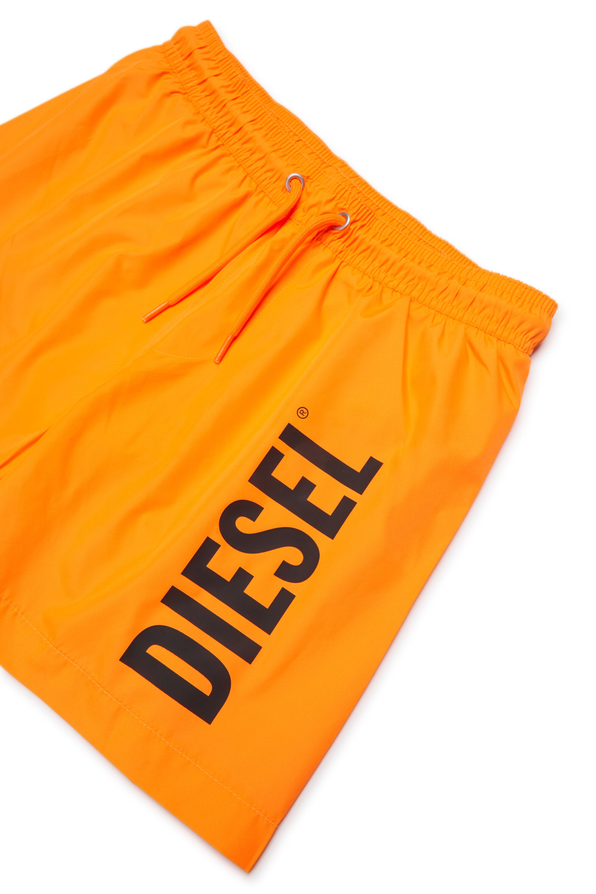 Boxer swimsuit with logo