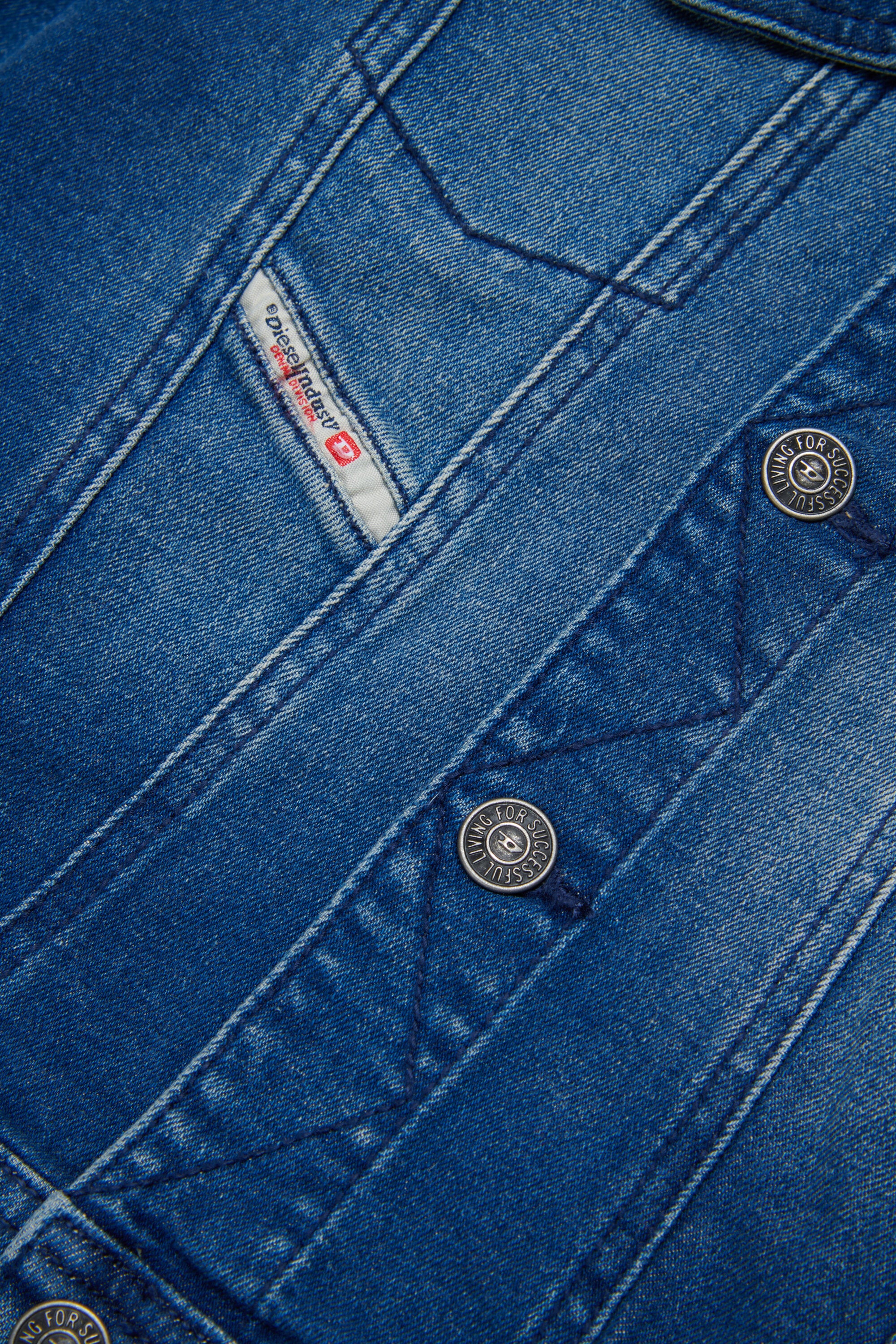 Denim jacket with logo