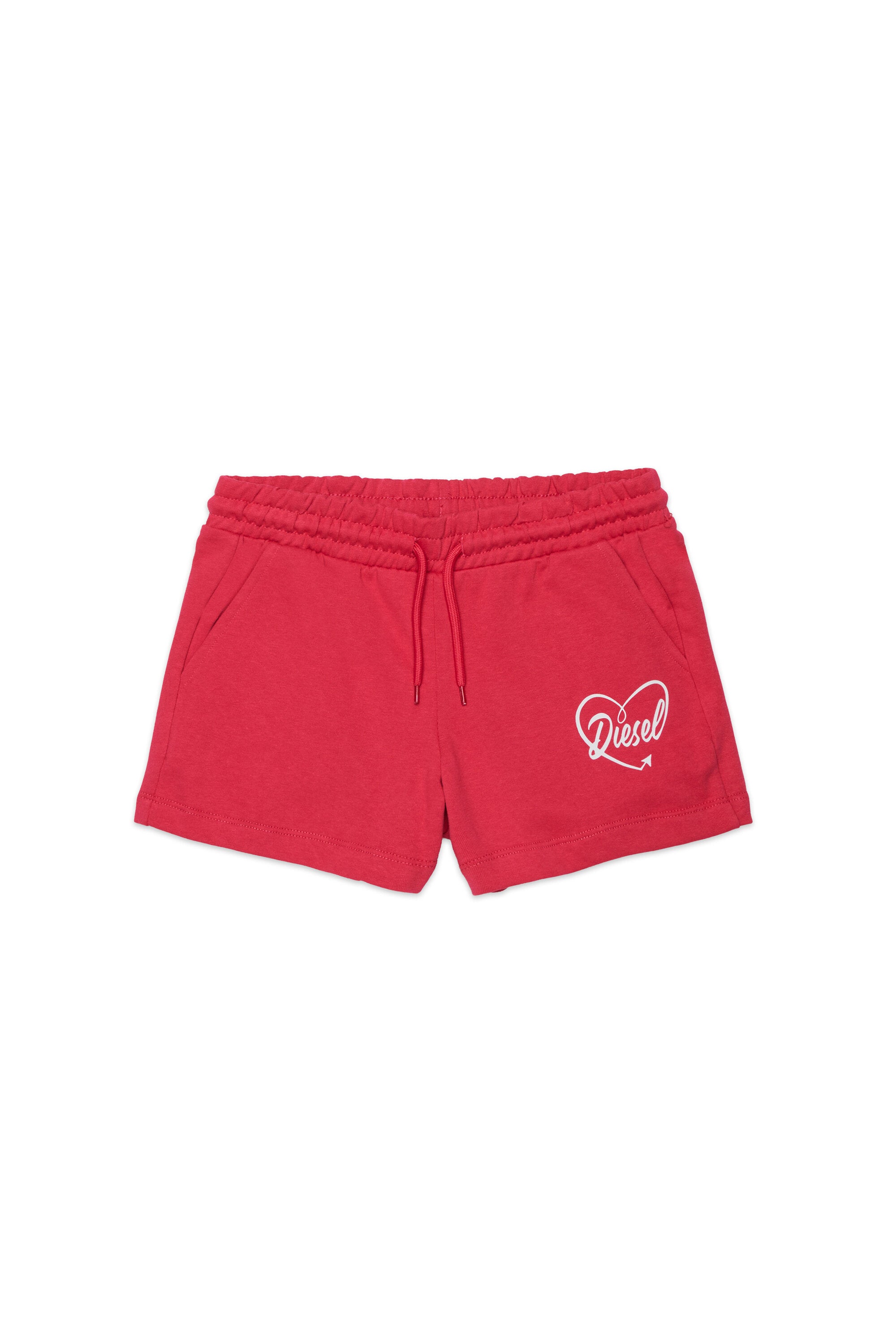 Fleece shorts with logo