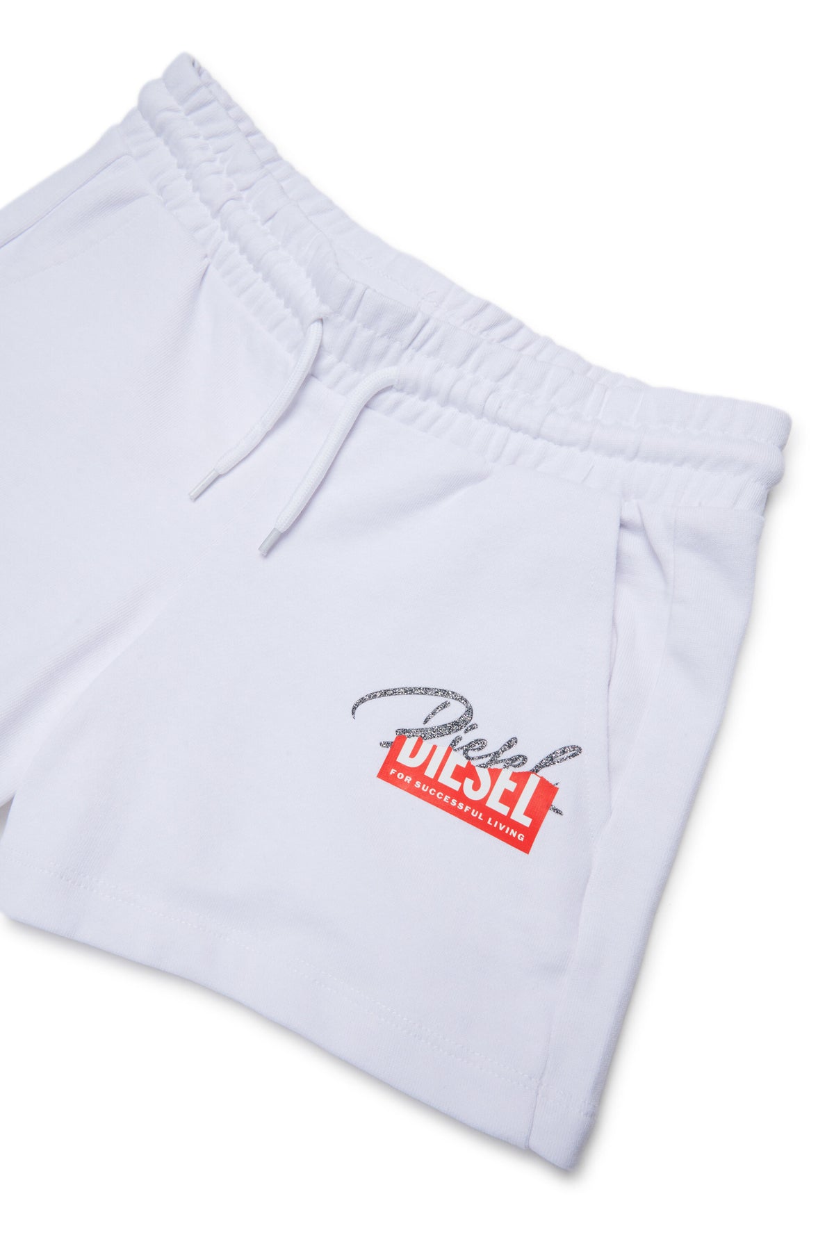 Fleece shorts with logo