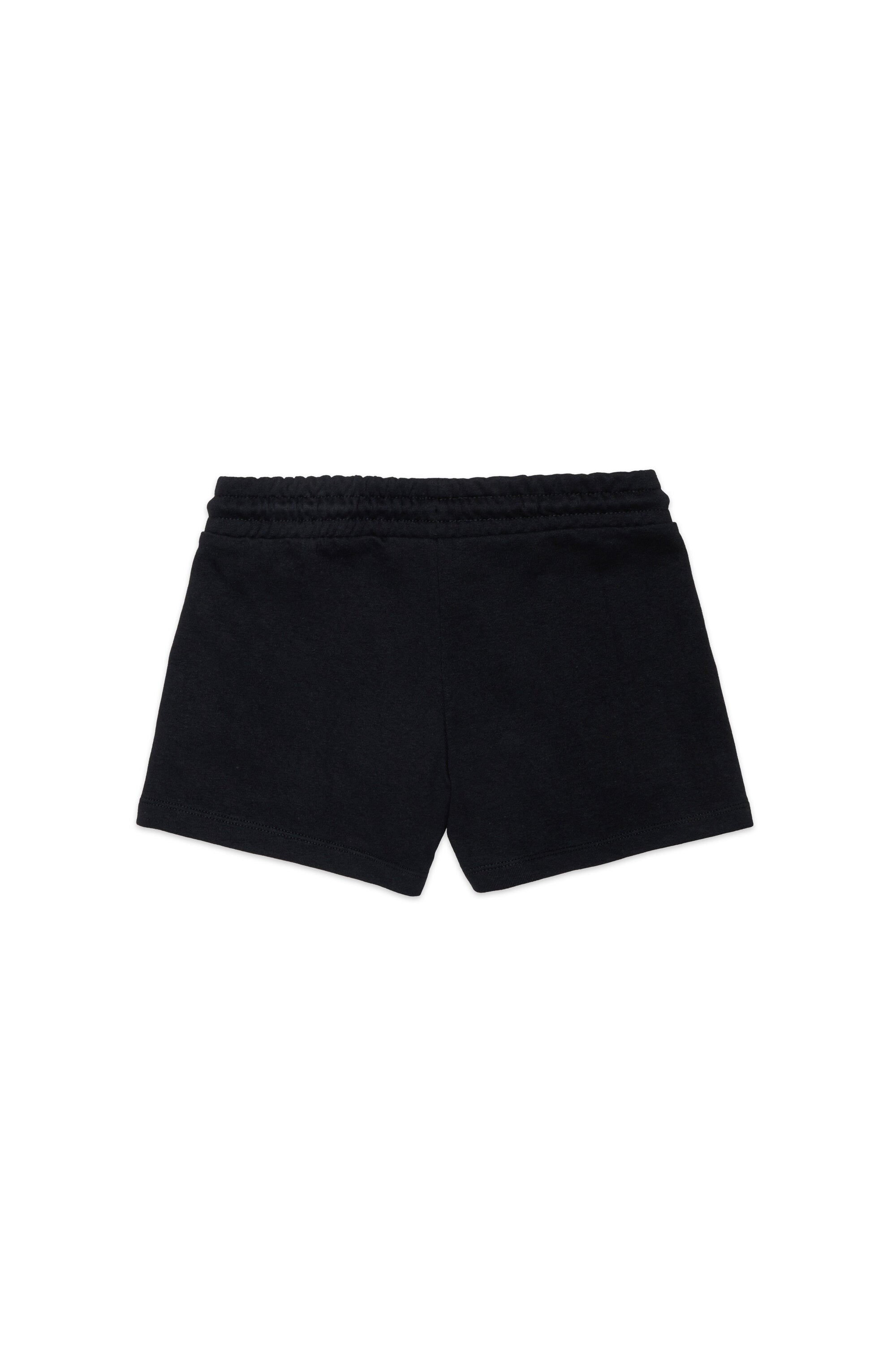 Fleece shorts with logo