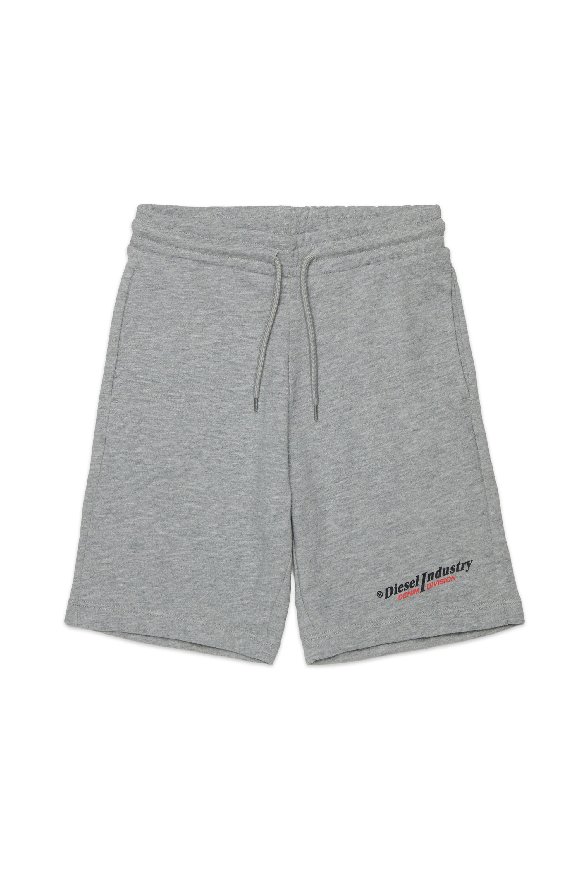 Fleece shorts with logo