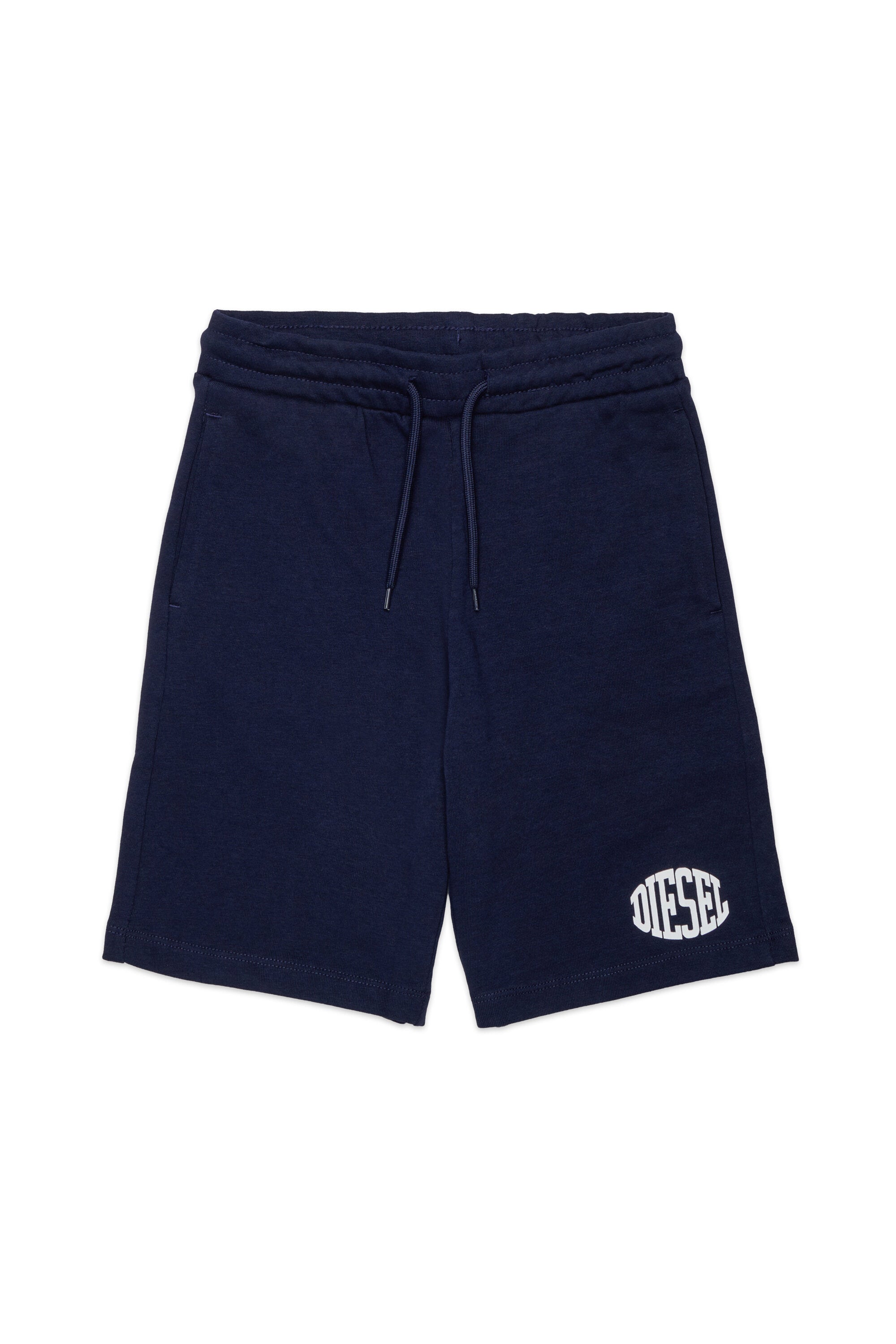 Fleece shorts with logo