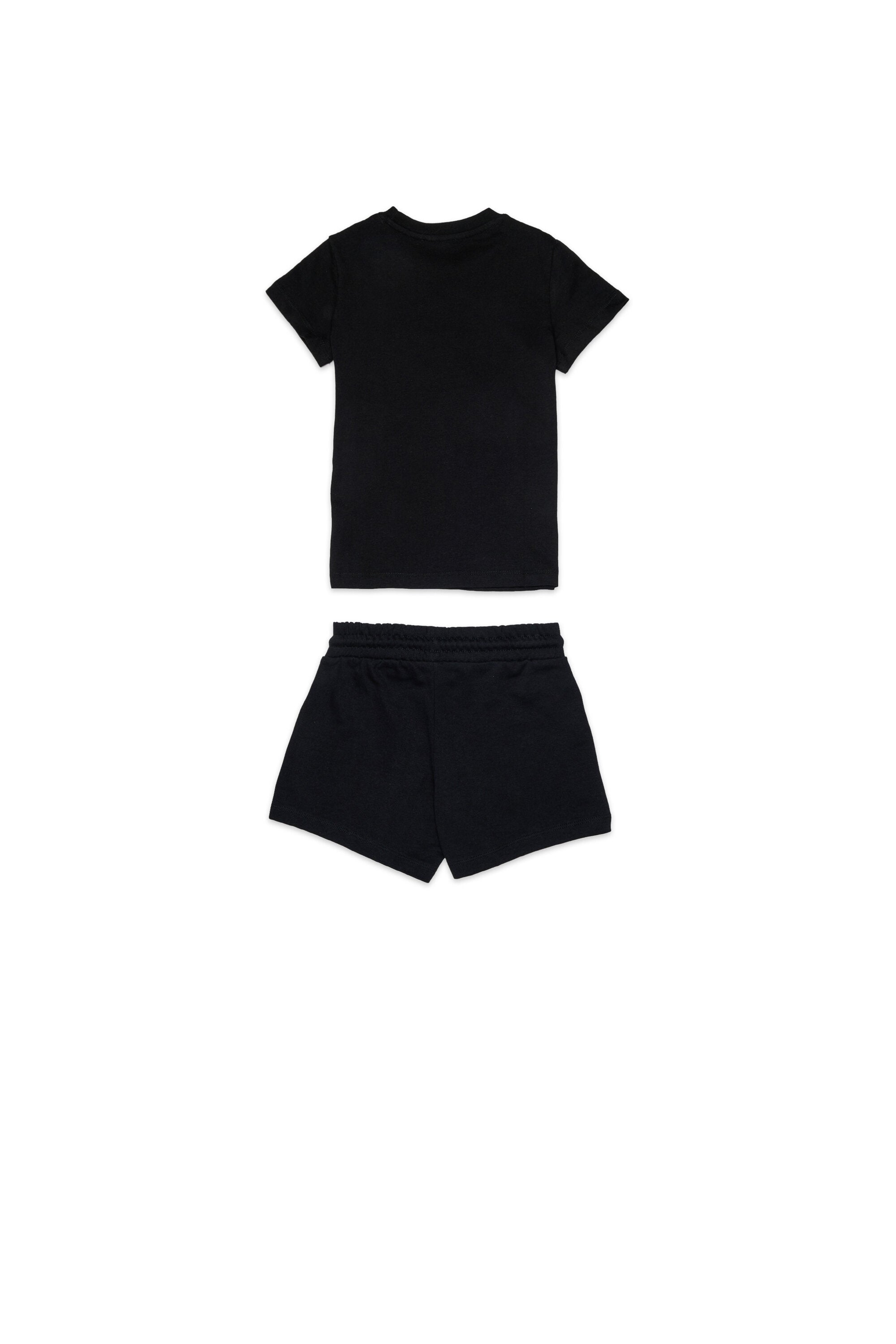 Short jumpsuit with logo