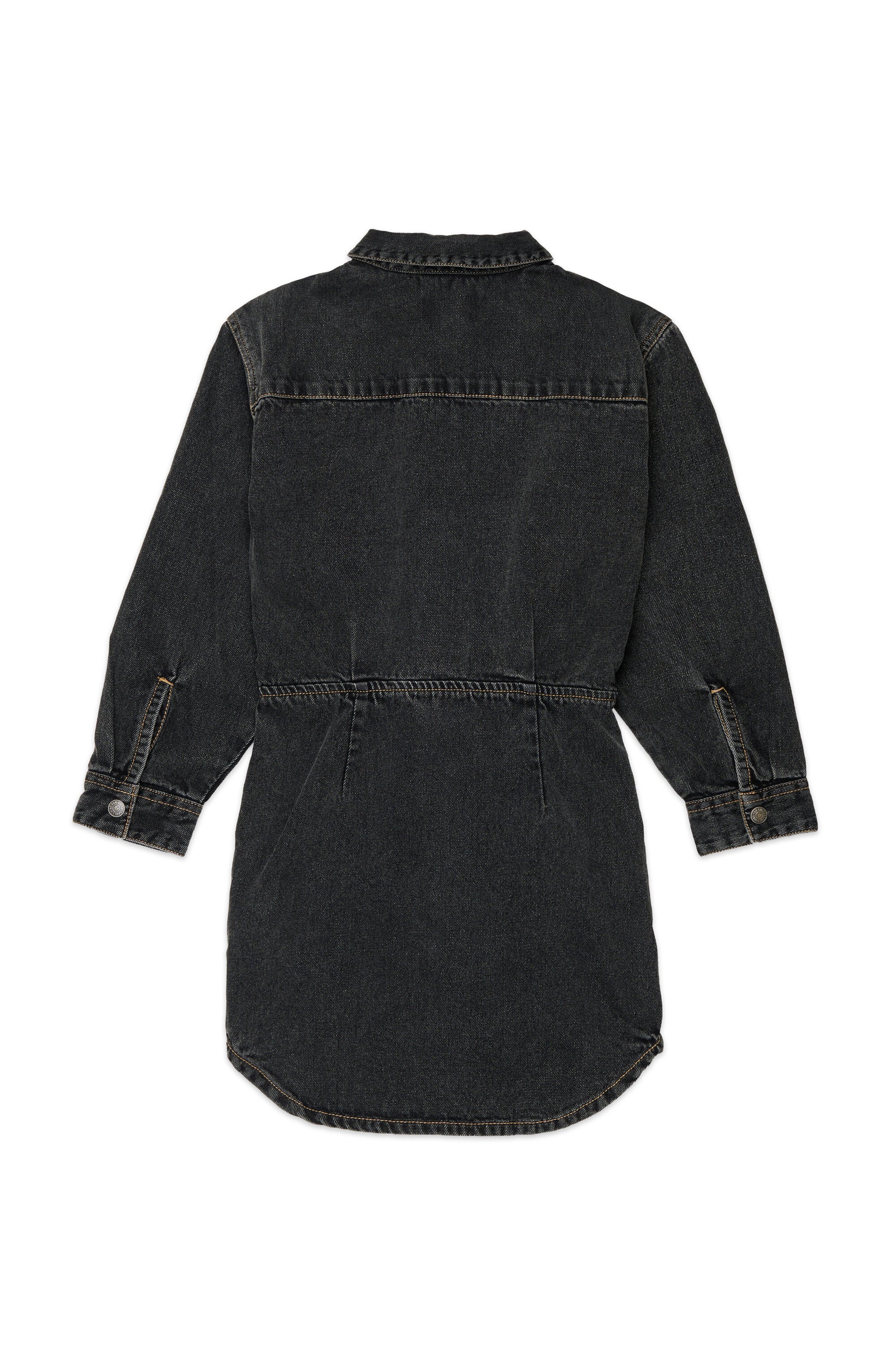 Denim dress with logo