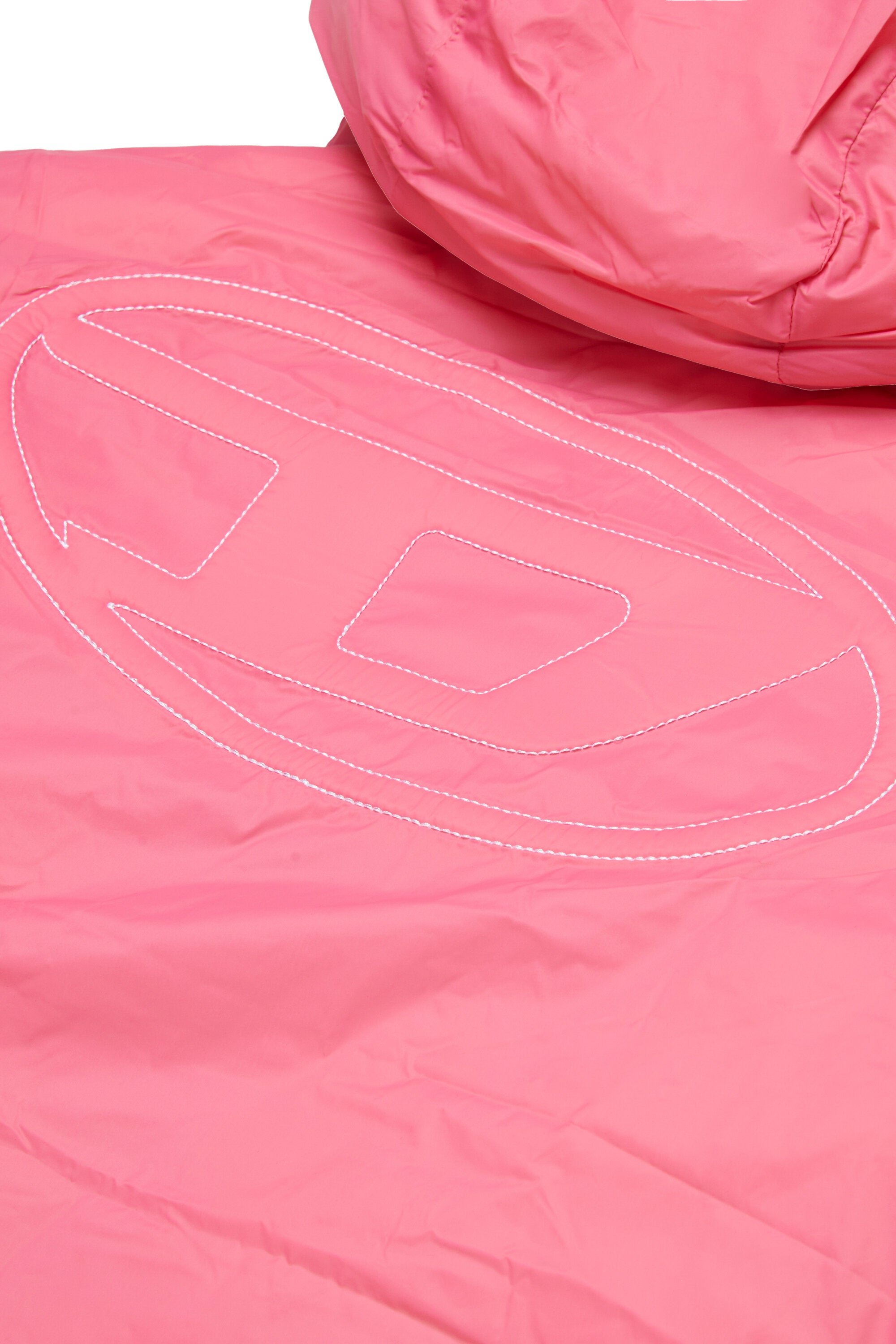Padded jacket with printed logo