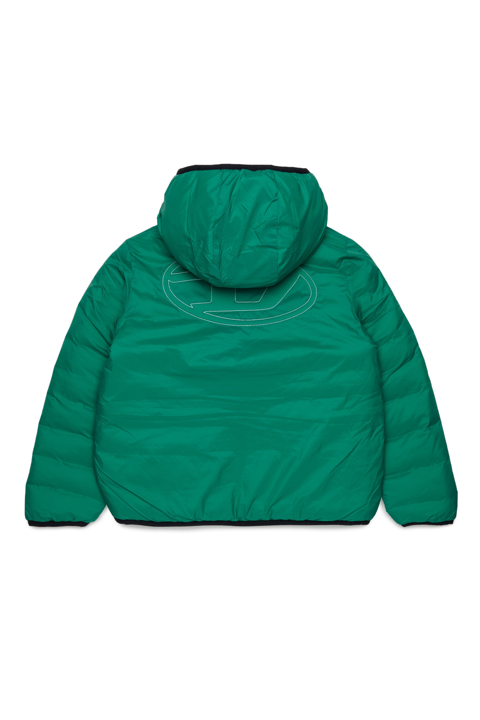 Padded jacket with printed logo