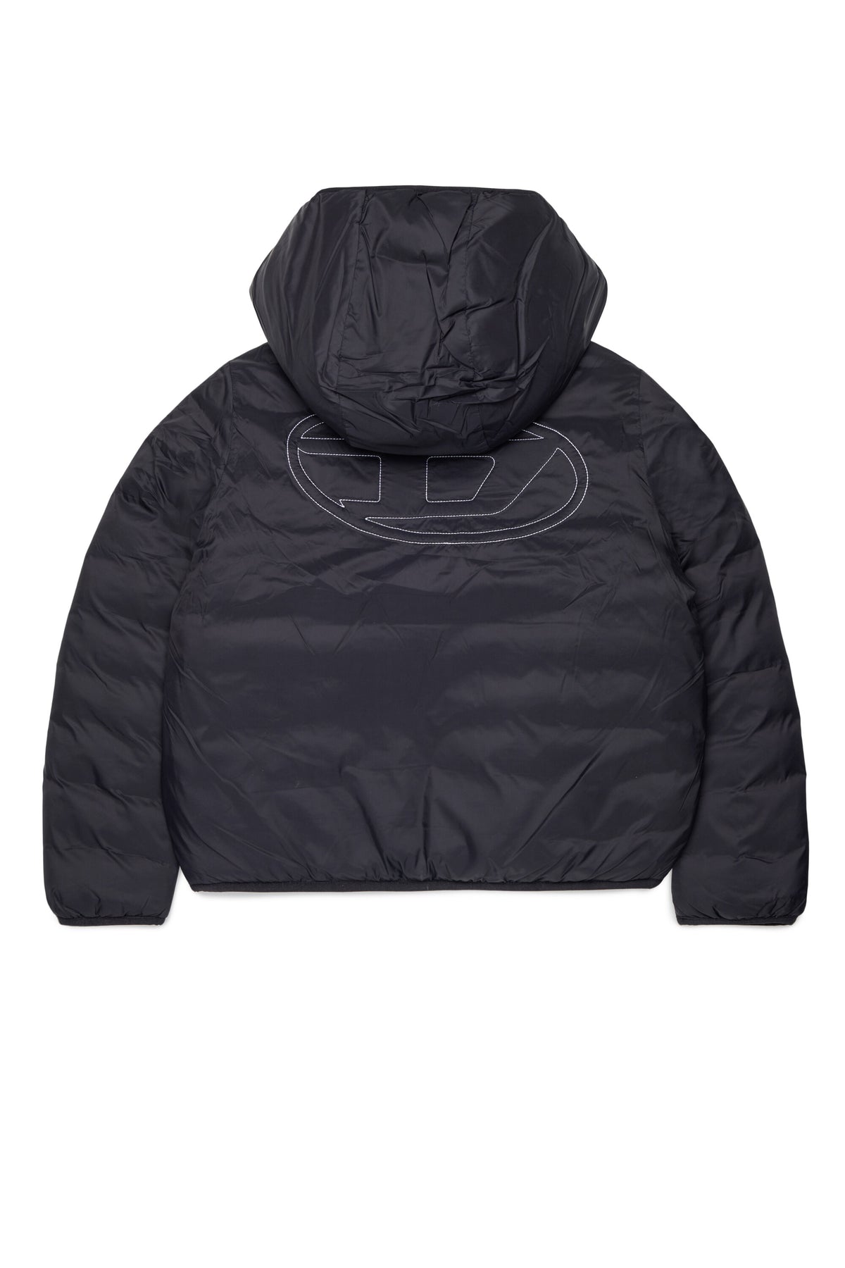 Padded jacket with printed logo