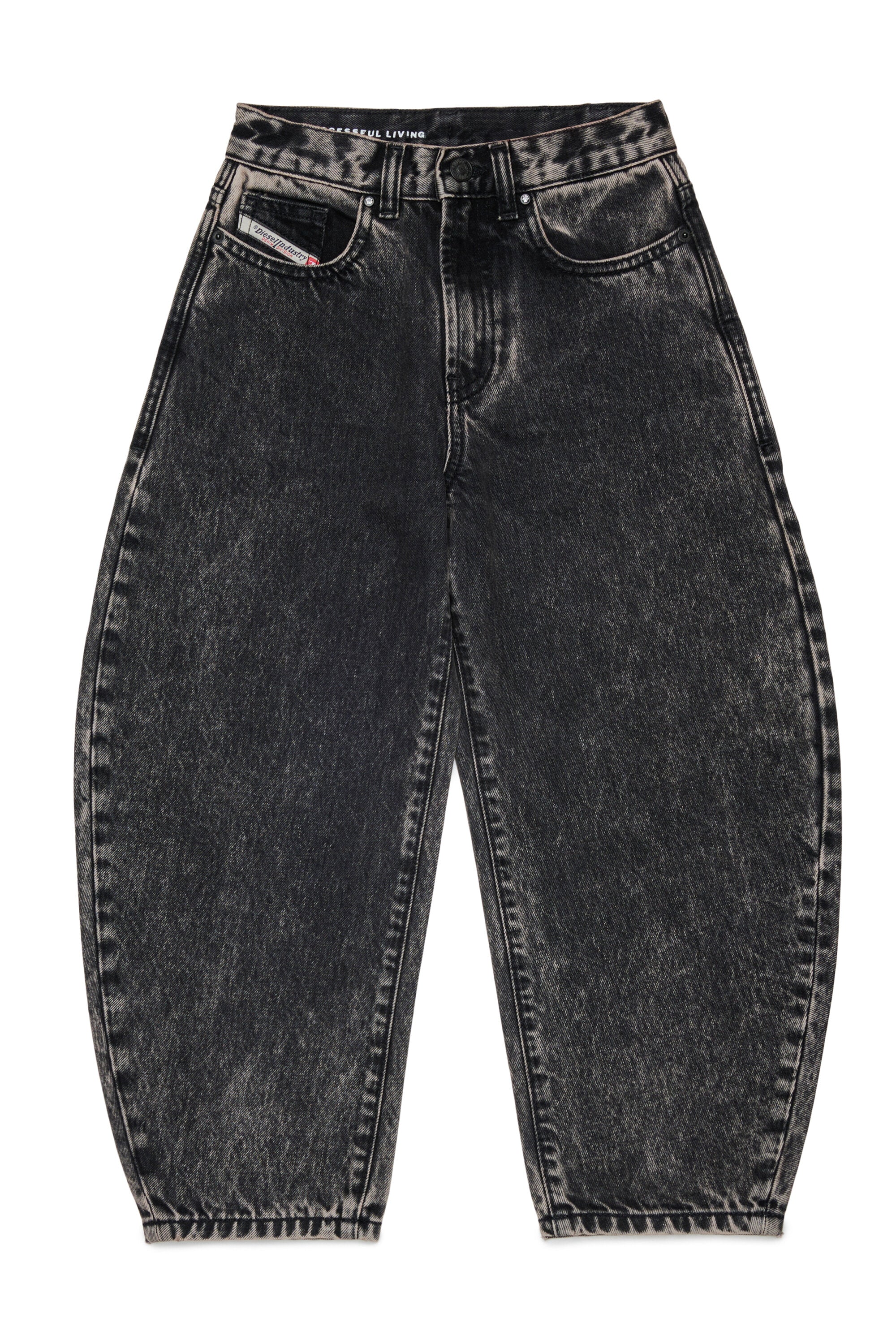Relaxed fit gray wash jeans - D-Milty