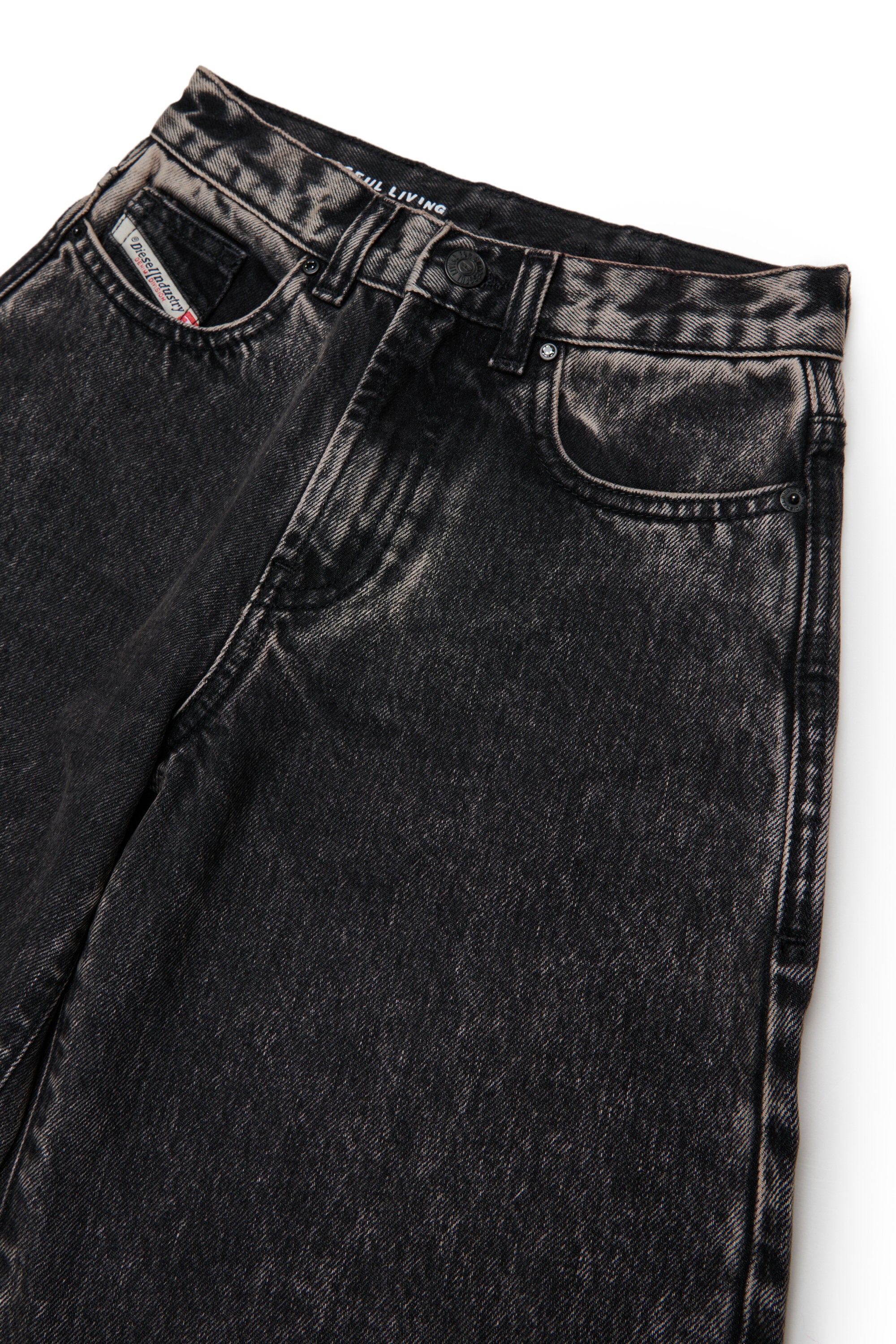 Relaxed fit gray wash jeans - D-Milty