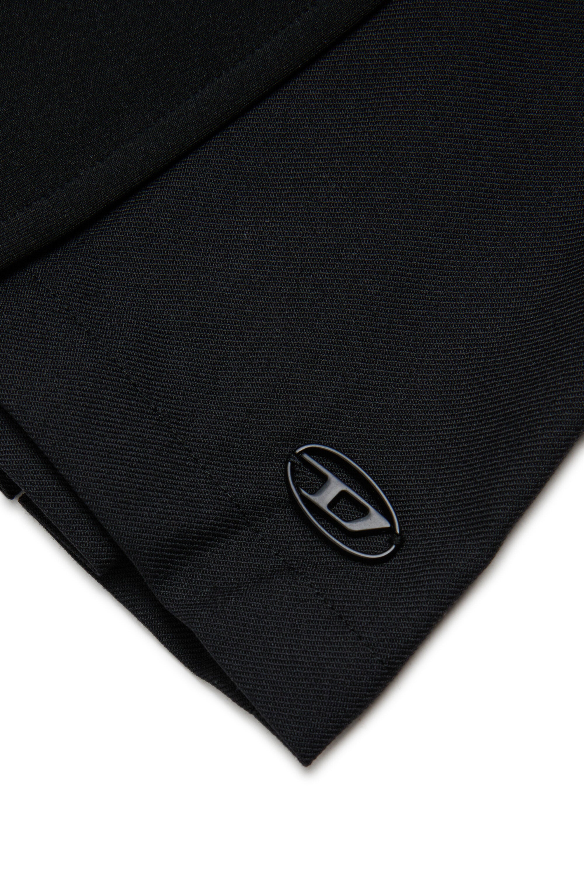 Pleated skirt with logo
