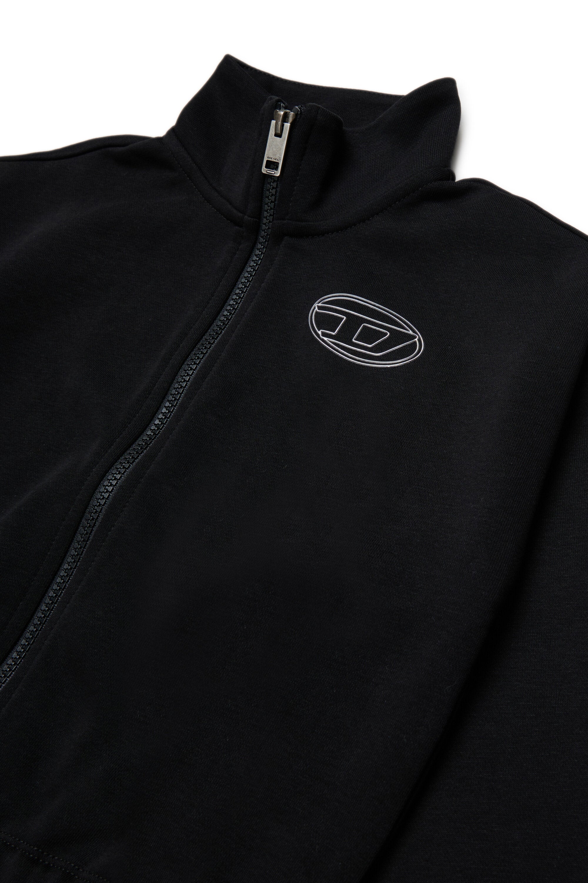 Zip sweatshirt with logo