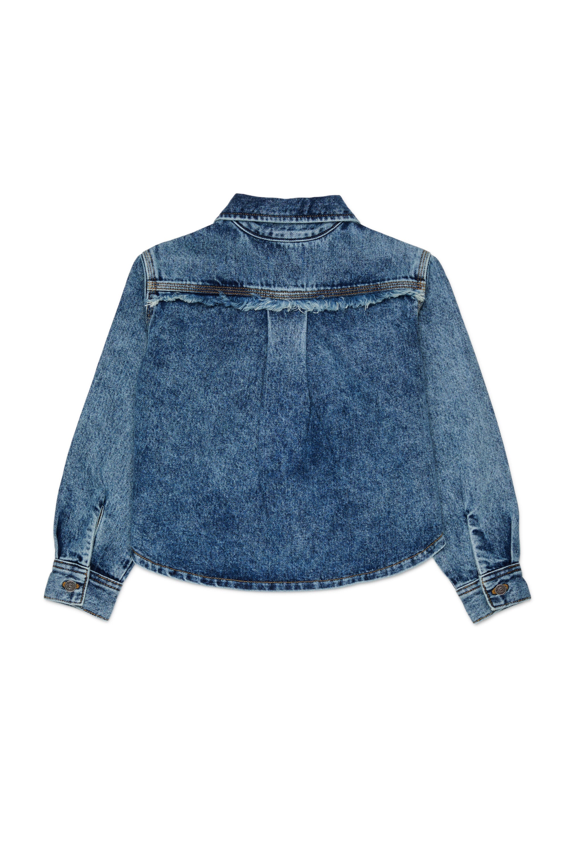 Denim shirt with logo