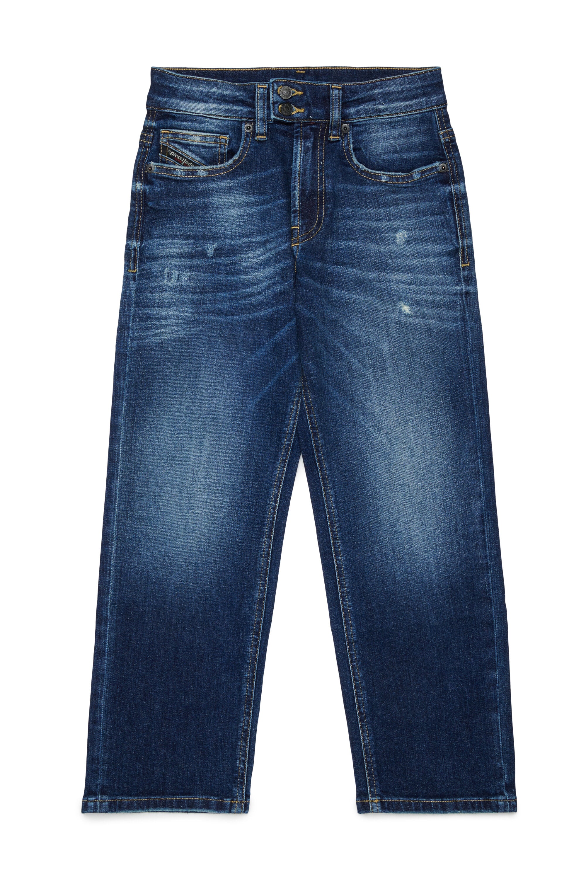 Relaxed fit jeans in medium blue wash - D-Maki