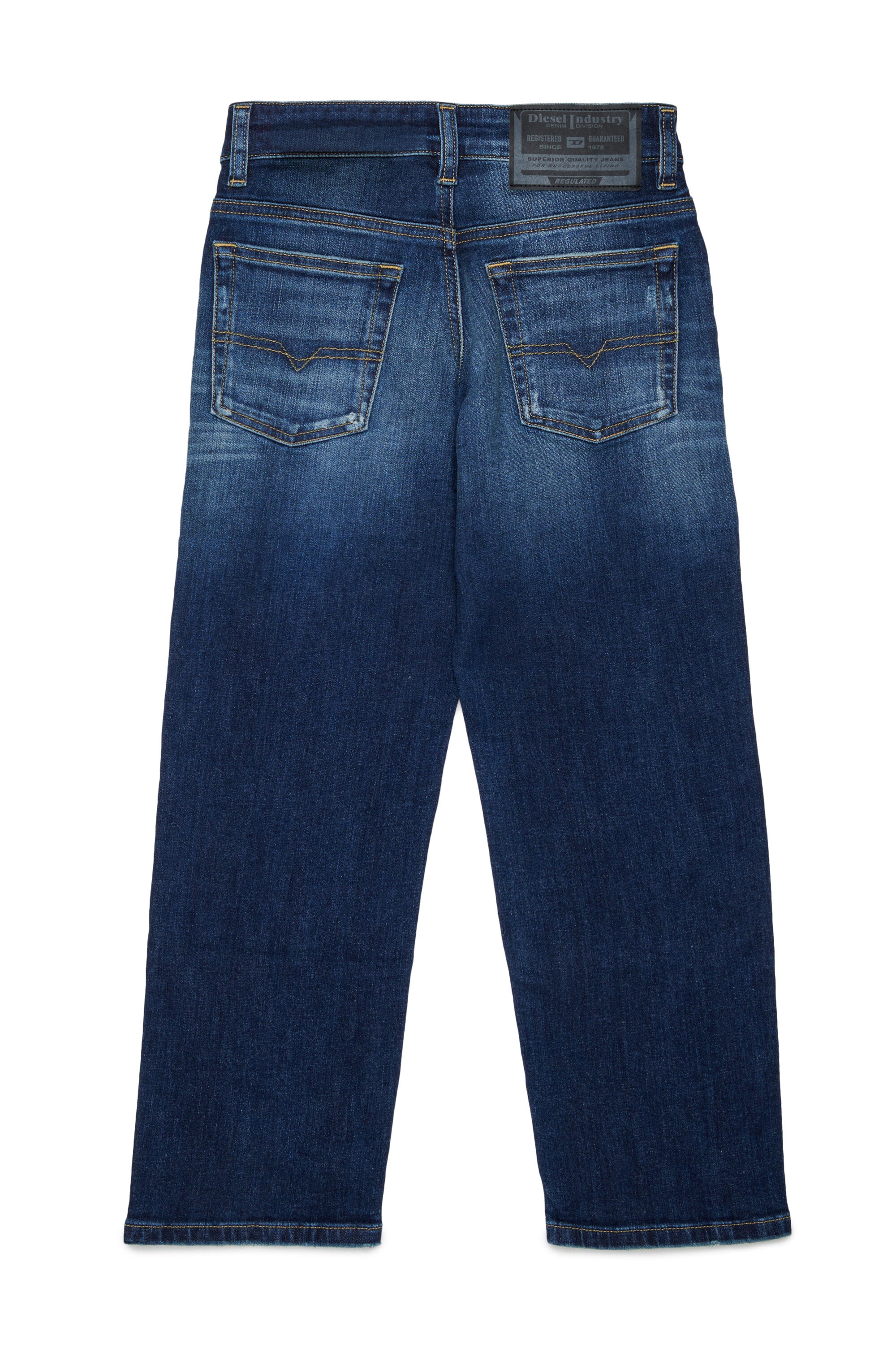 Relaxed fit jeans in medium blue wash - D-Maki