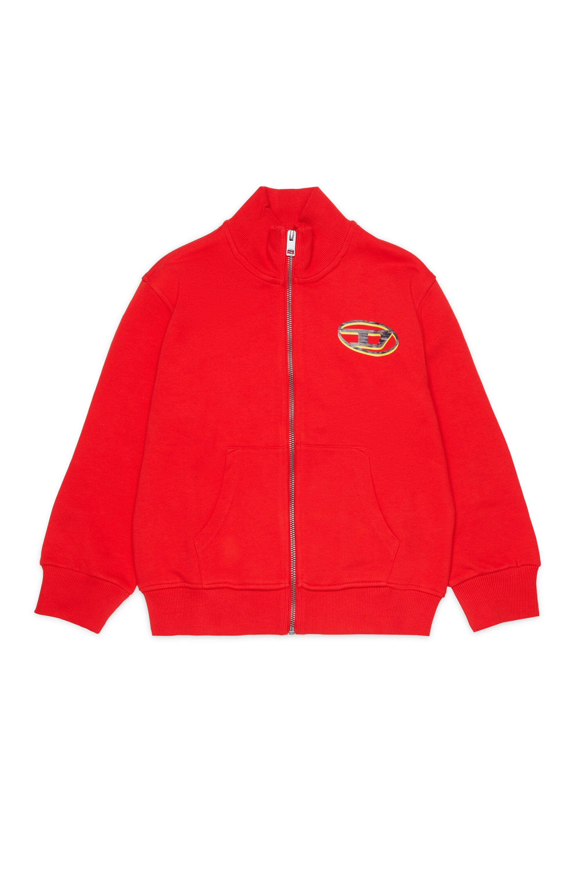 Zip sweatshirt with logo