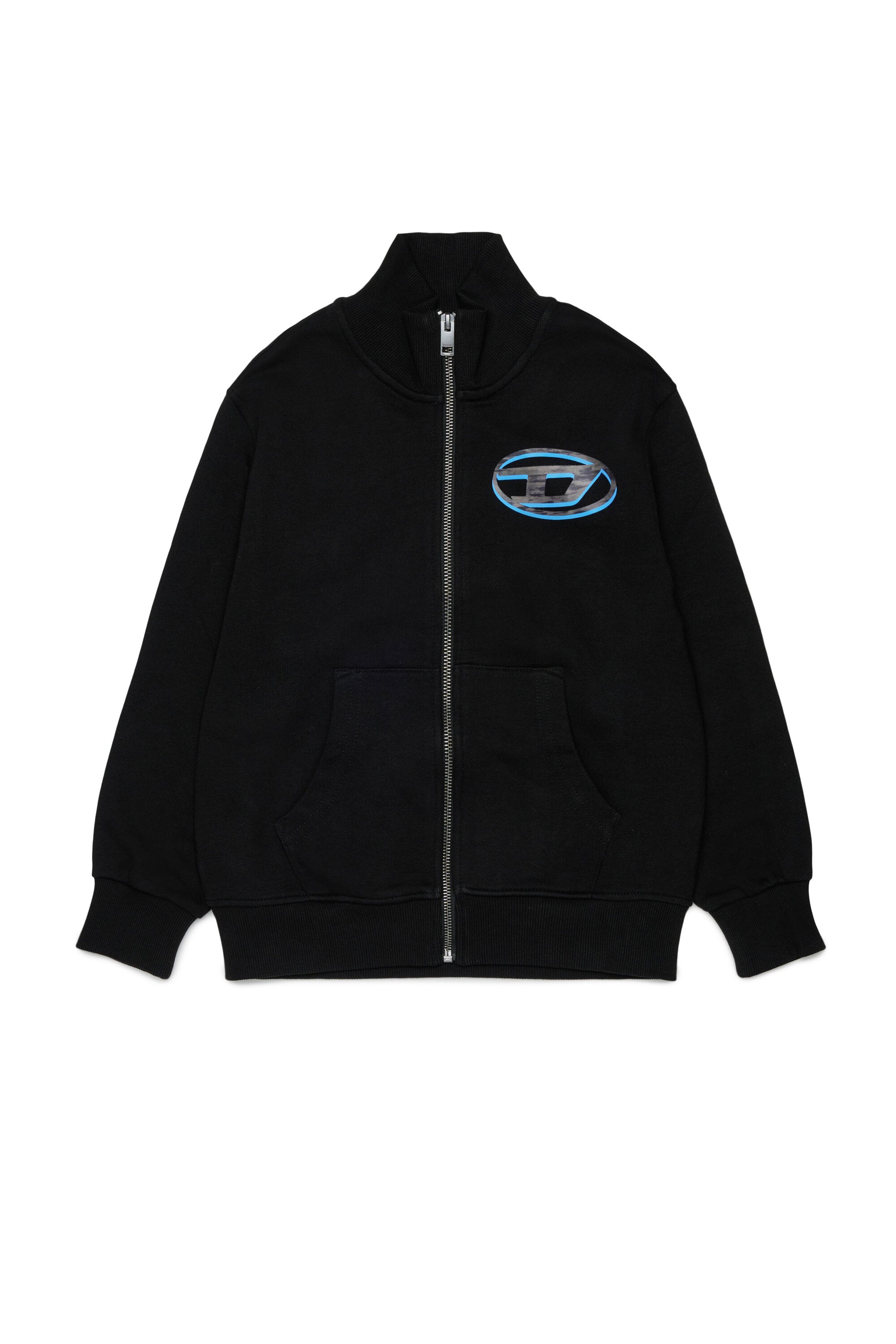 Zip sweatshirt with logo