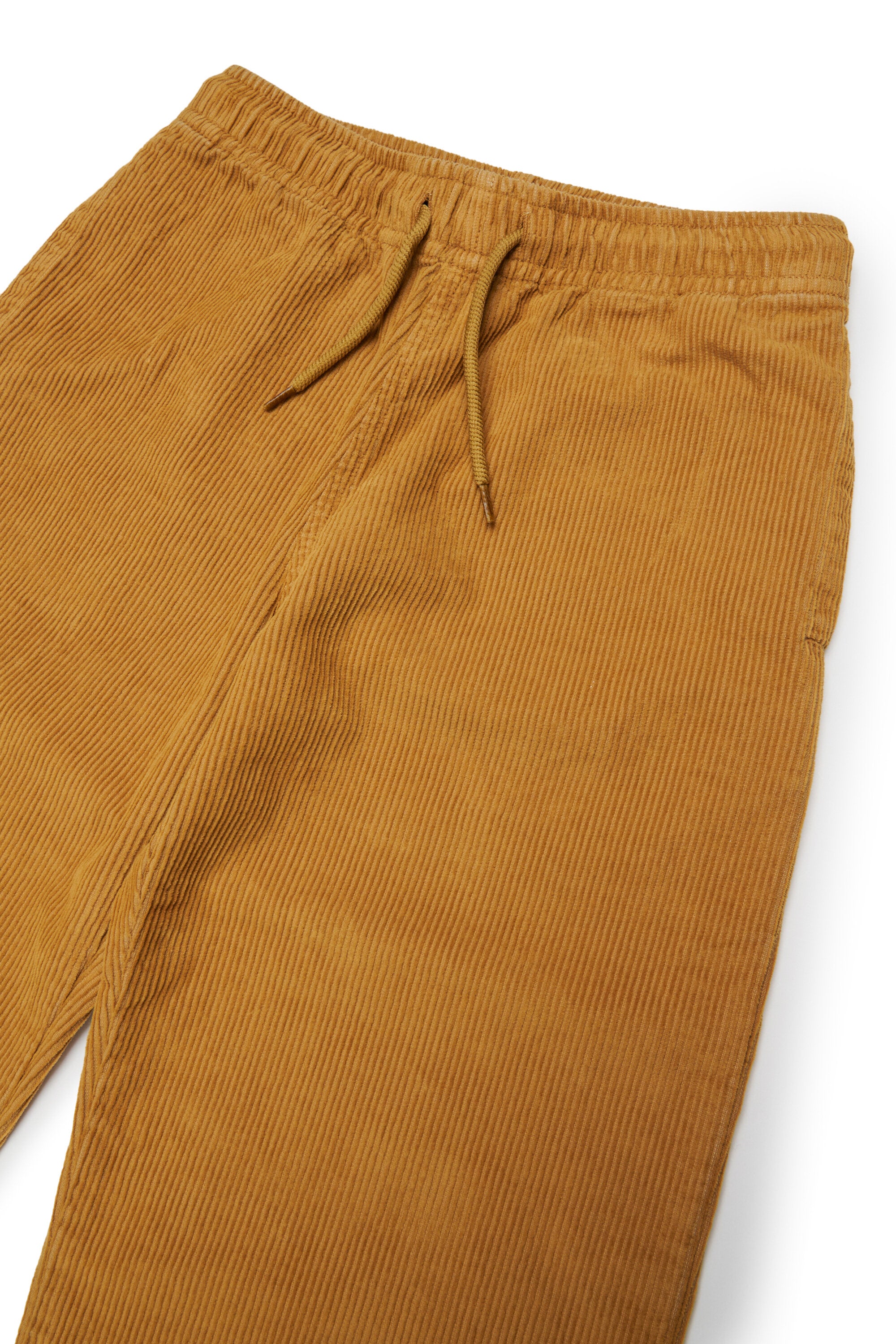Corduroy pants with logo
