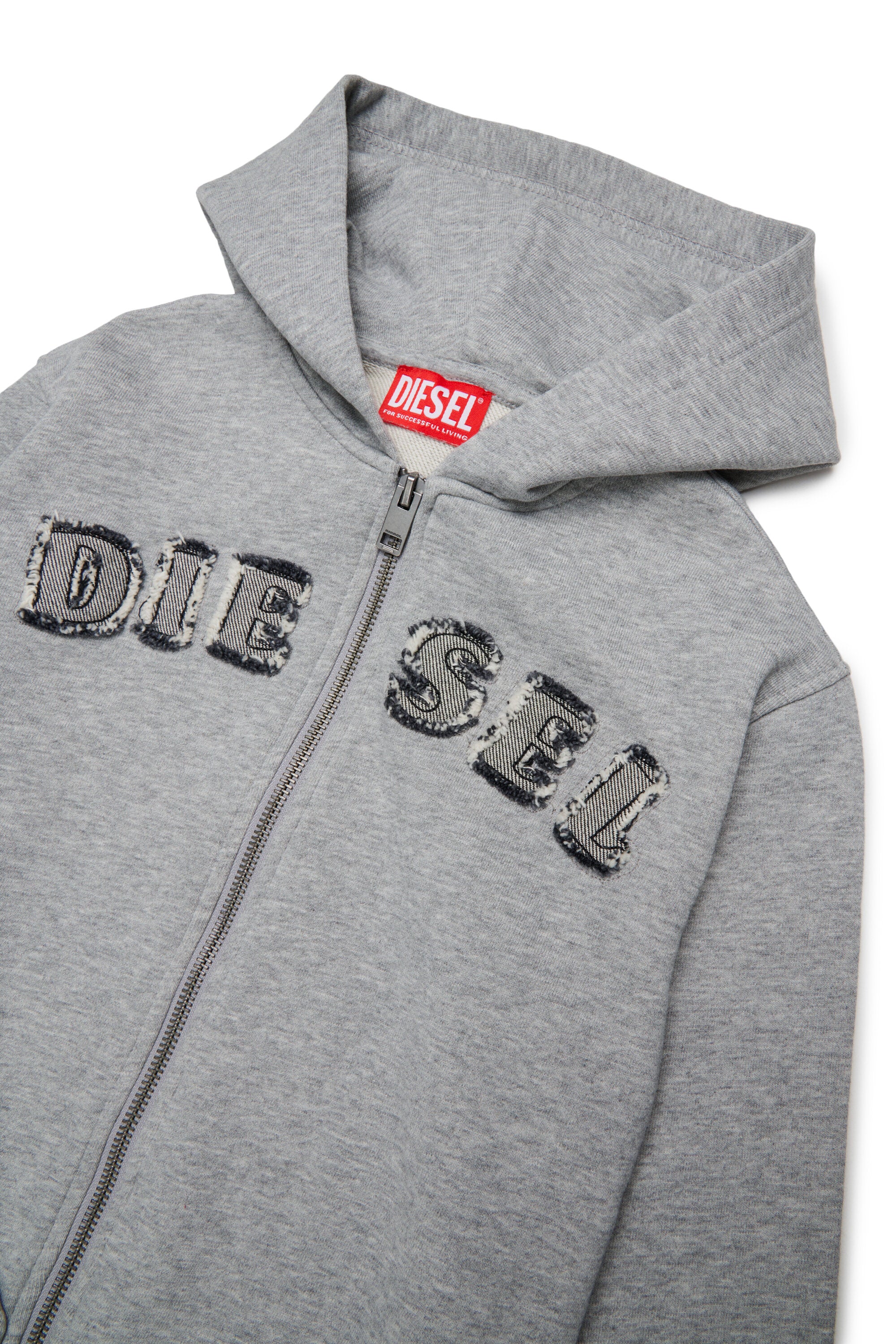 Zip sweatshirt with logo