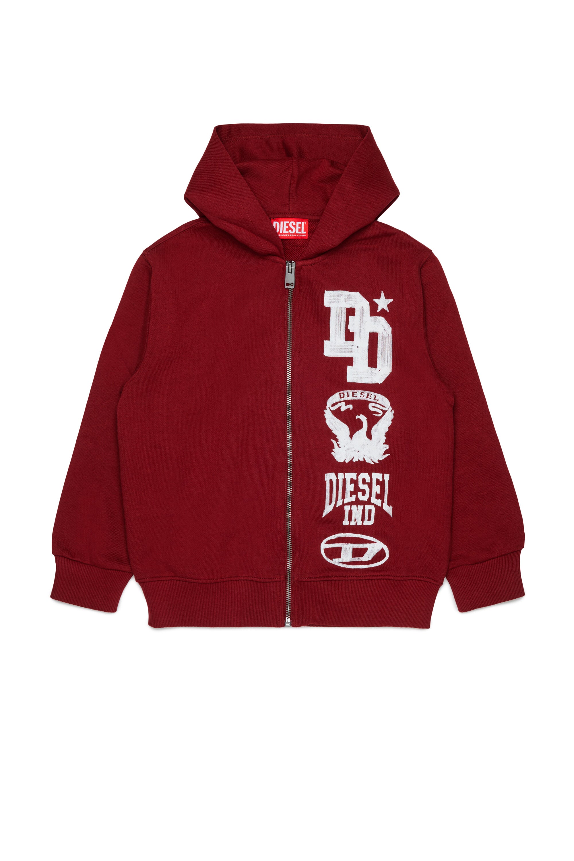 Zip sweatshirt with logo