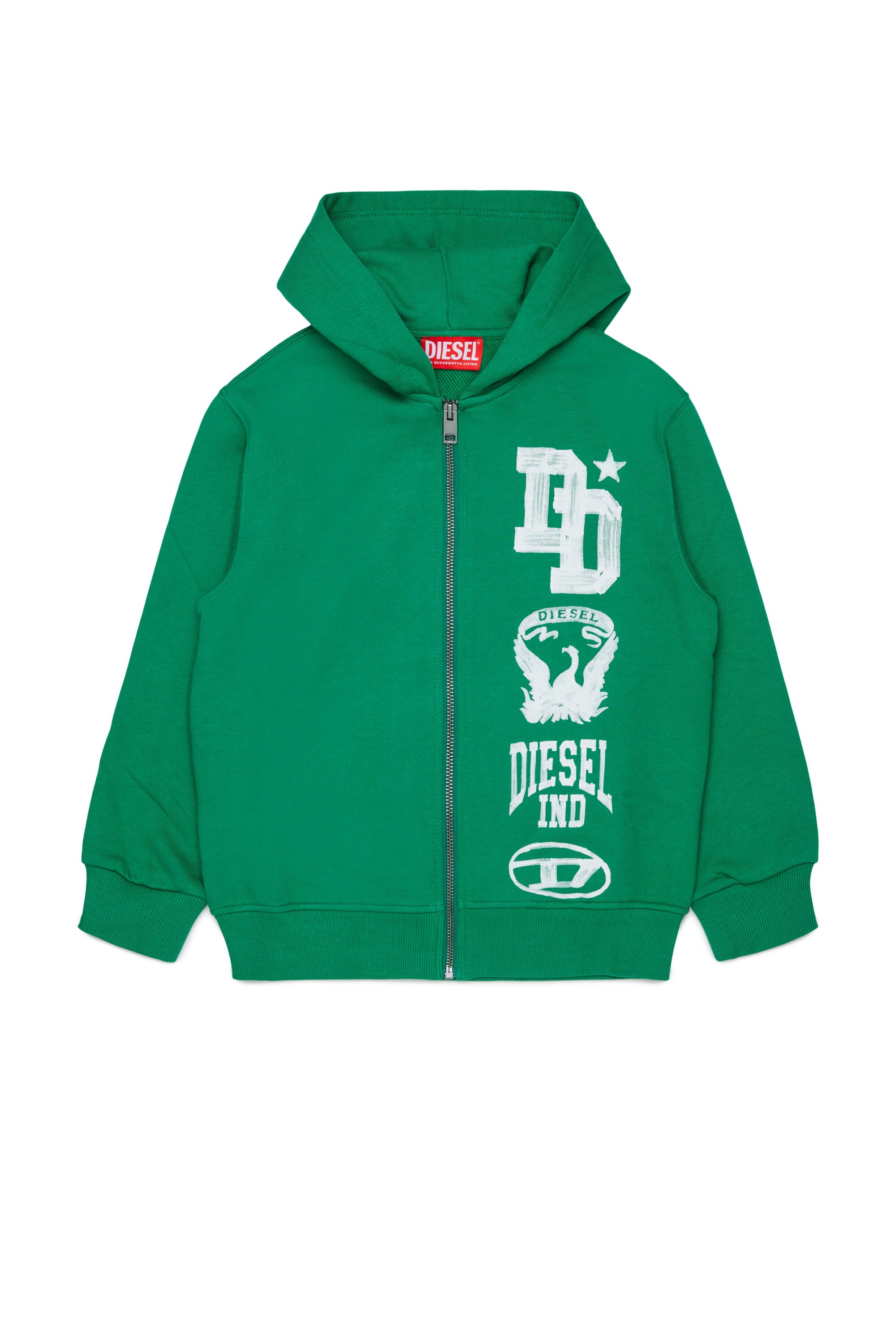 Zip sweatshirt with logo