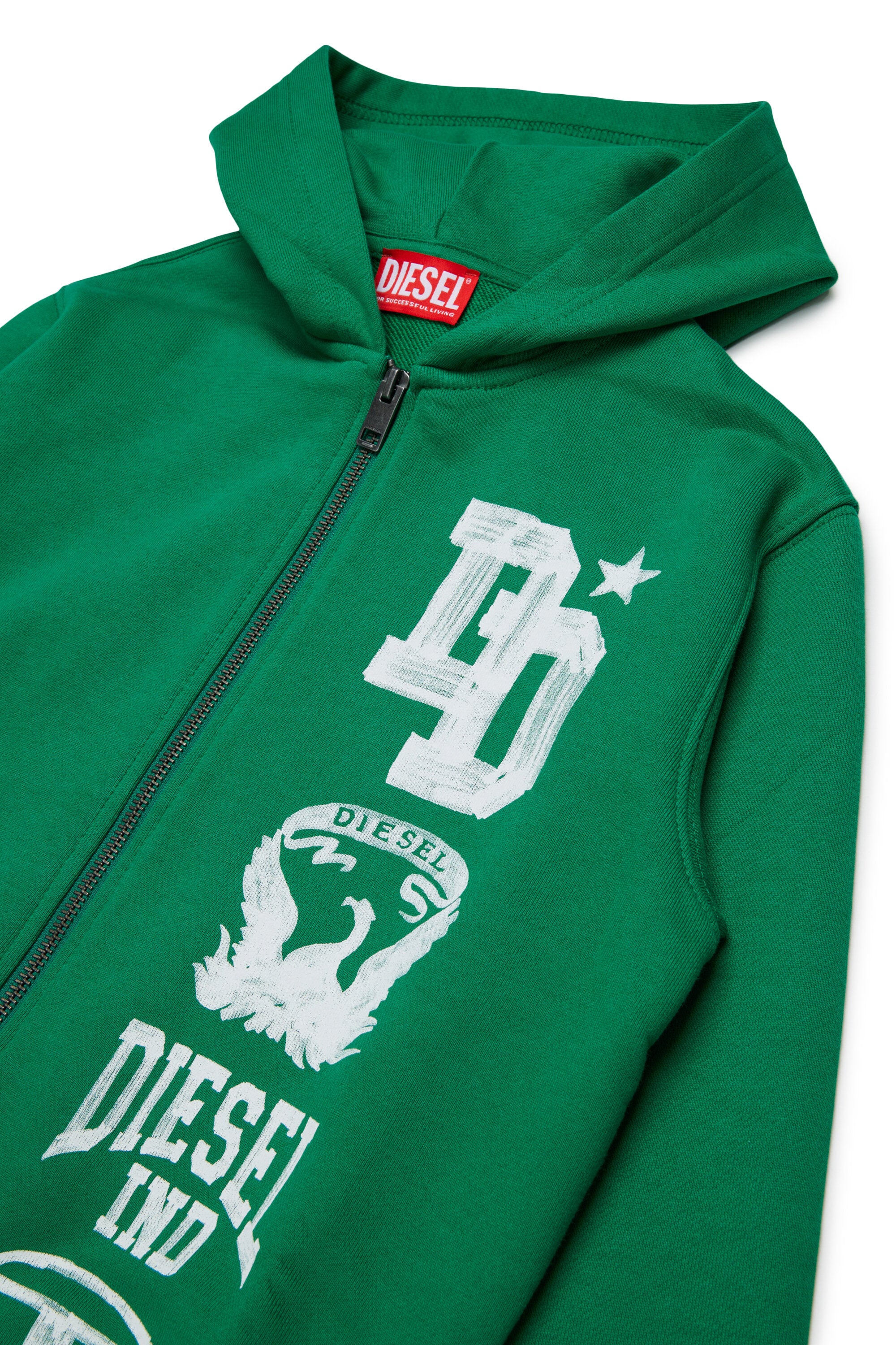 Zip sweatshirt with logo