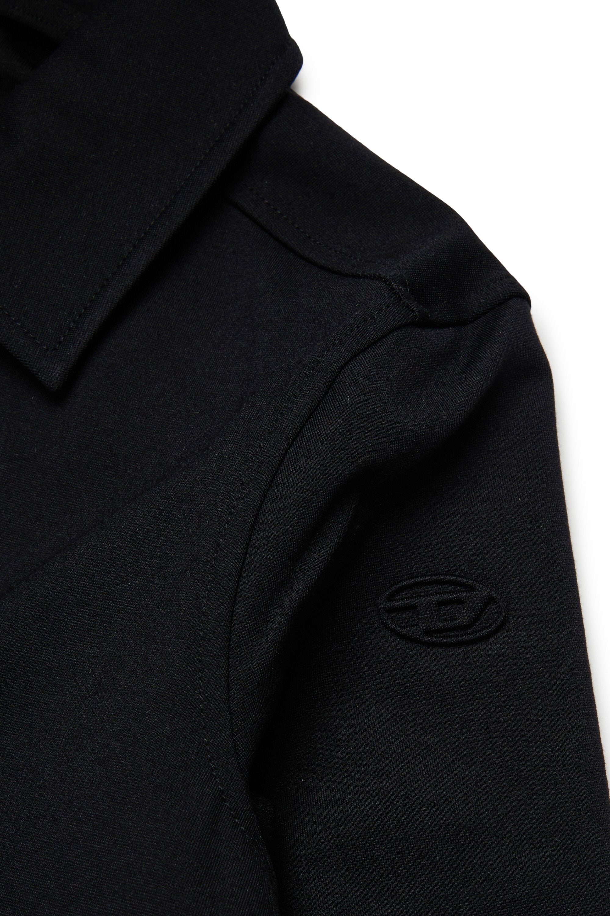 Knit jacket with logo